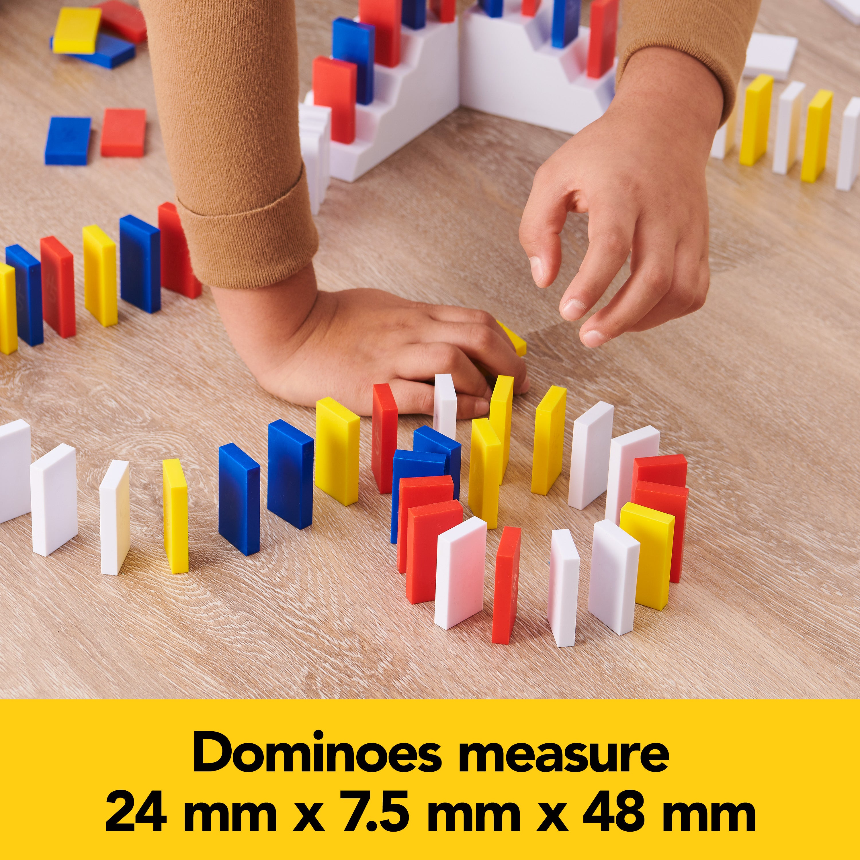Spin Master Games, Lily Hevesh H5 Domino Creations 100-Piece Neon Dominoes Set, Building Toys for Kids & Family, Classic Activity Game, 1 & Up Players, for Ages 5 & Up