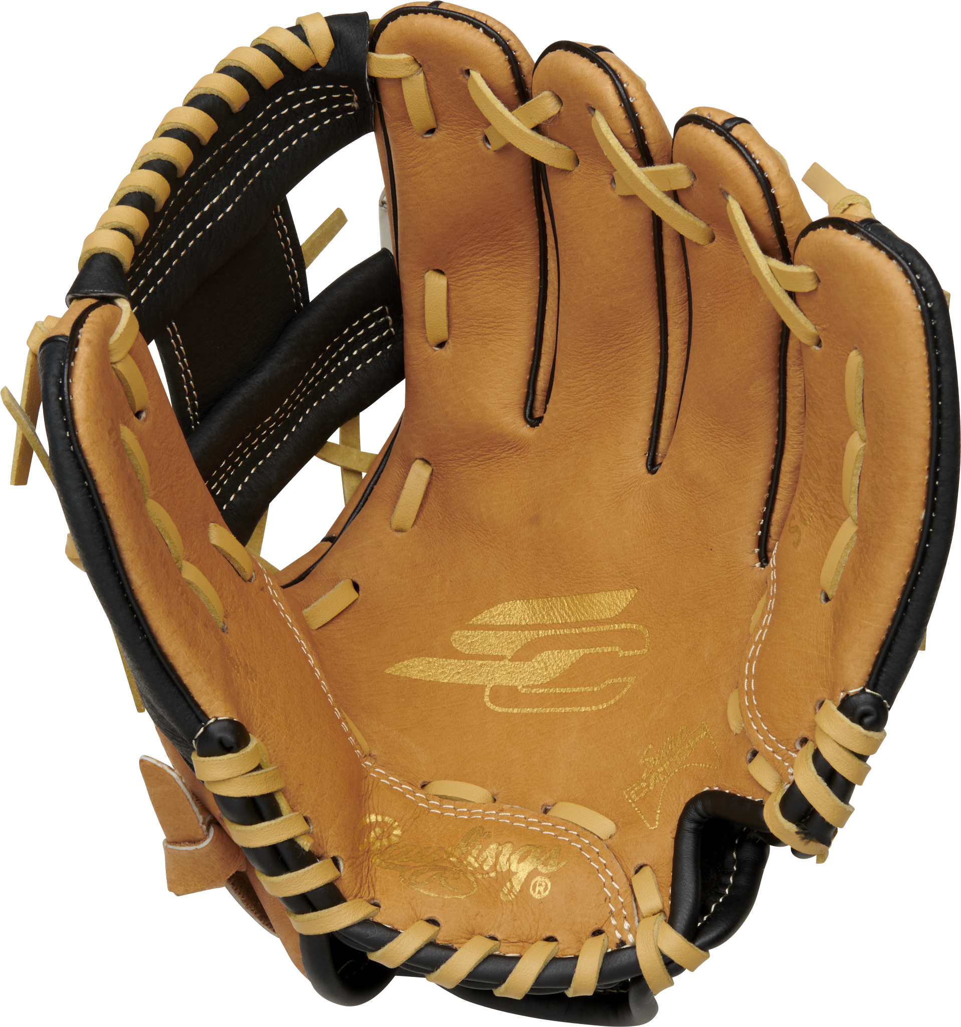 Rawlings Sure Catch Series Youth Baseball Glove 10-Inch Baseball Glove - Right Hand Thrower - Tan/Black