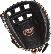 Rawlings R9 Series Catchers Mitt 33-Inch Softball Glove - Right Hand Thrower - Black