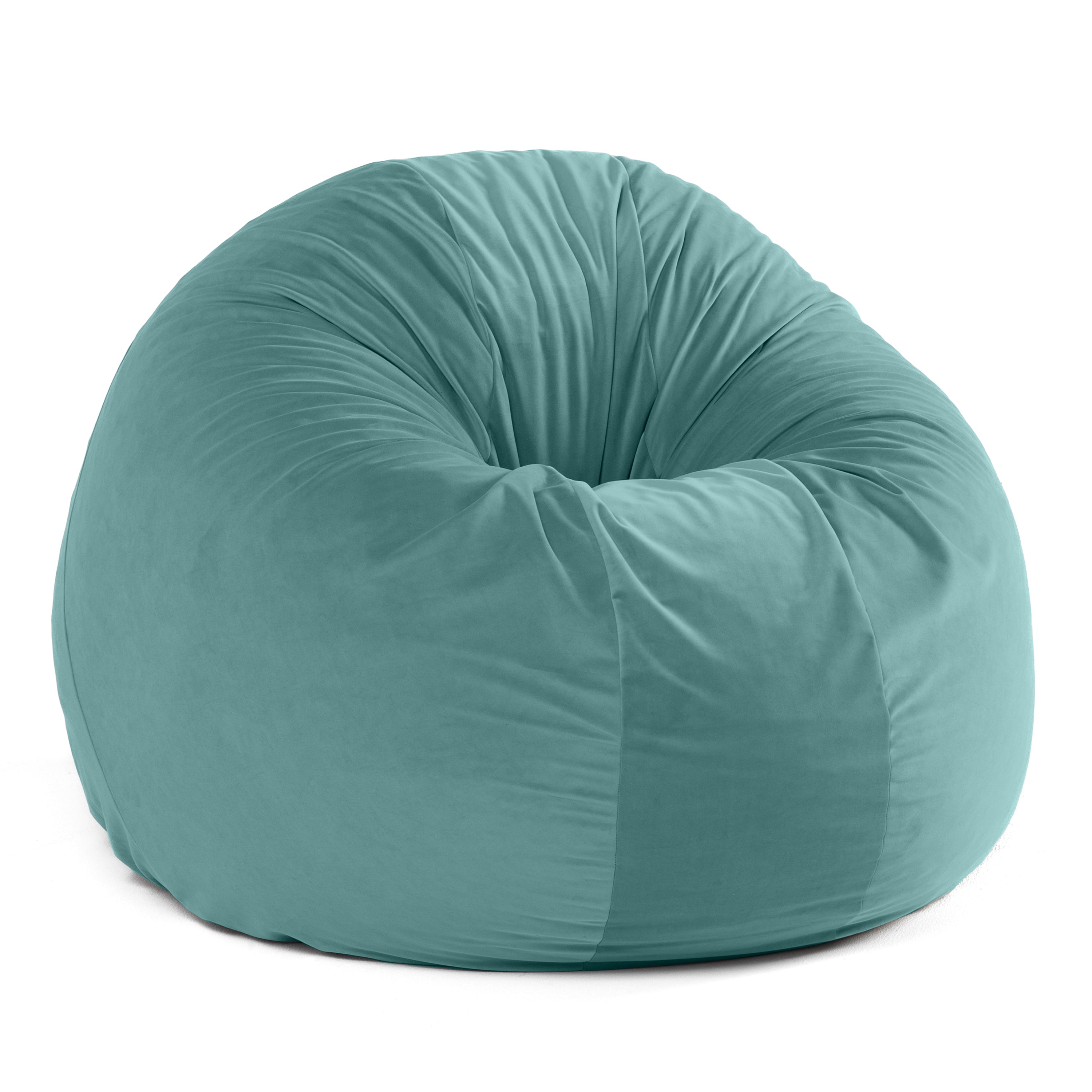 Jaxx 6 Foot Cocoon - 2-in-1 Convertible Bean Bag Bed & Large Bean Bag Chair for Adults, Premium Lush Velvet - Navy Blue