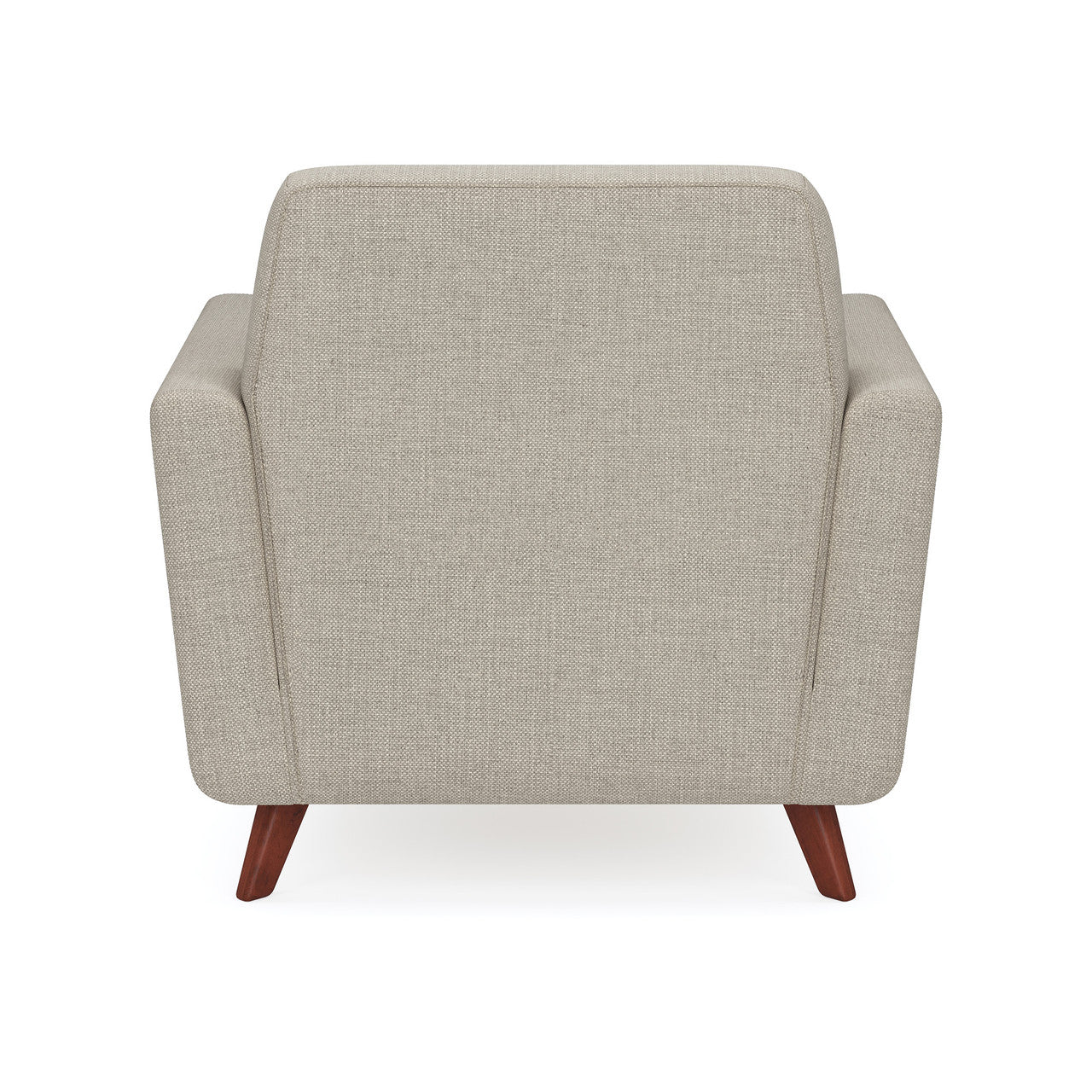 OfficeSource Partridge Club Chair with Light Wood Legs - Latte