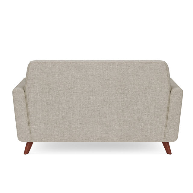 OfficeSource Partridge Loveseat with Light Wood Legs - Latte