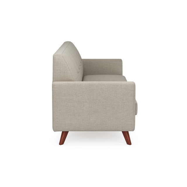 OfficeSource Partridge Sofa with Light Wood Legs - Latte