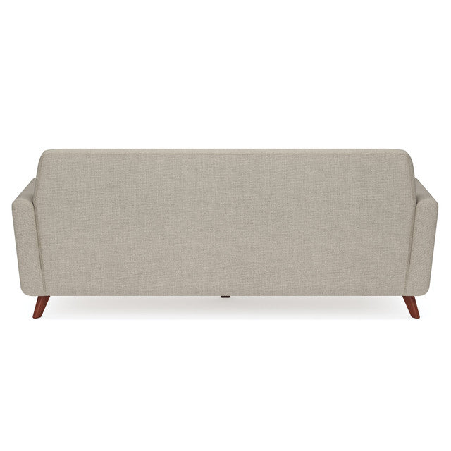 OfficeSource Partridge Sofa with Light Wood Legs - Latte