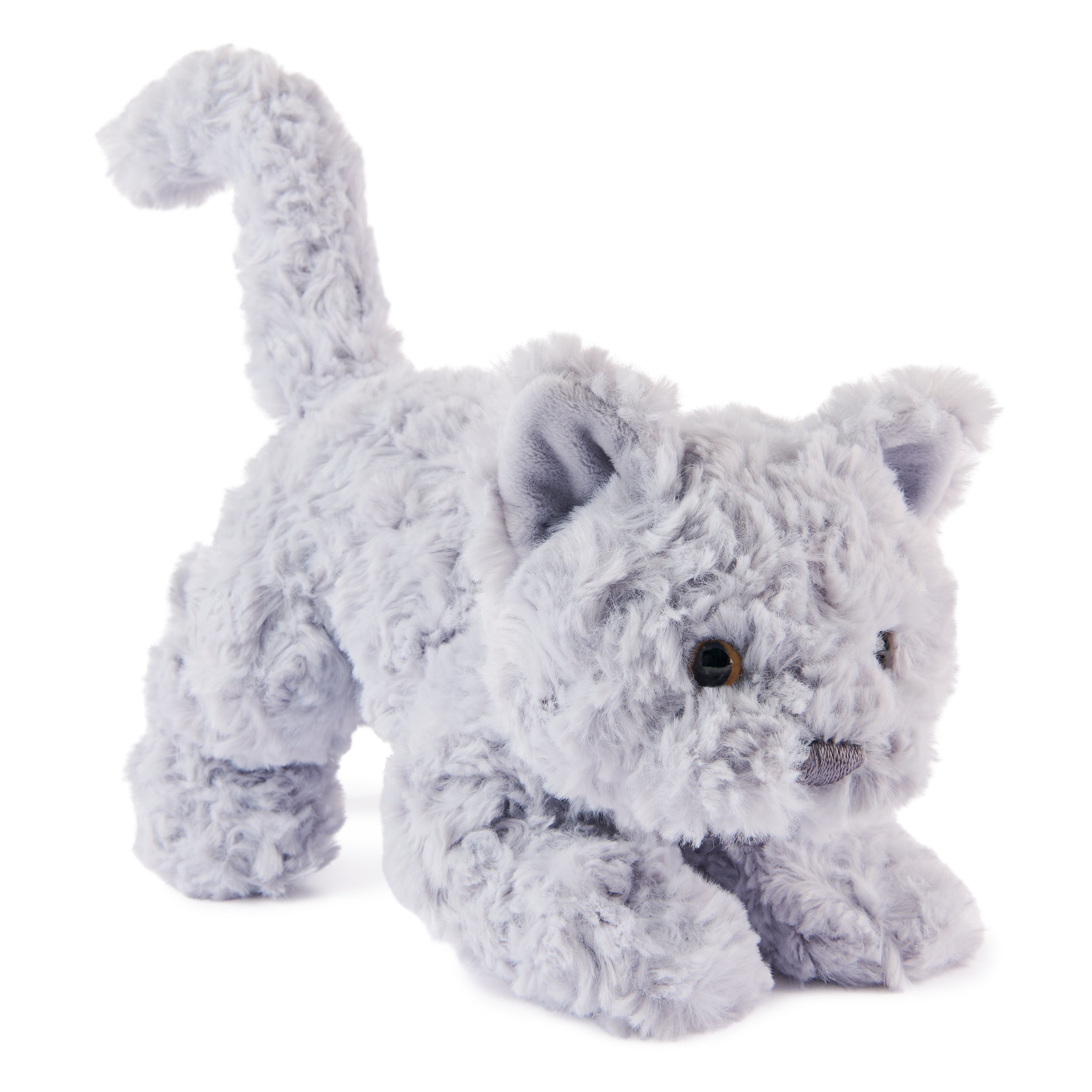 GUND Bootsie English Blue Kitten Plush Toy, Premium Cat Stuffed Animal for Ages 1 and Up, Gray, 9”