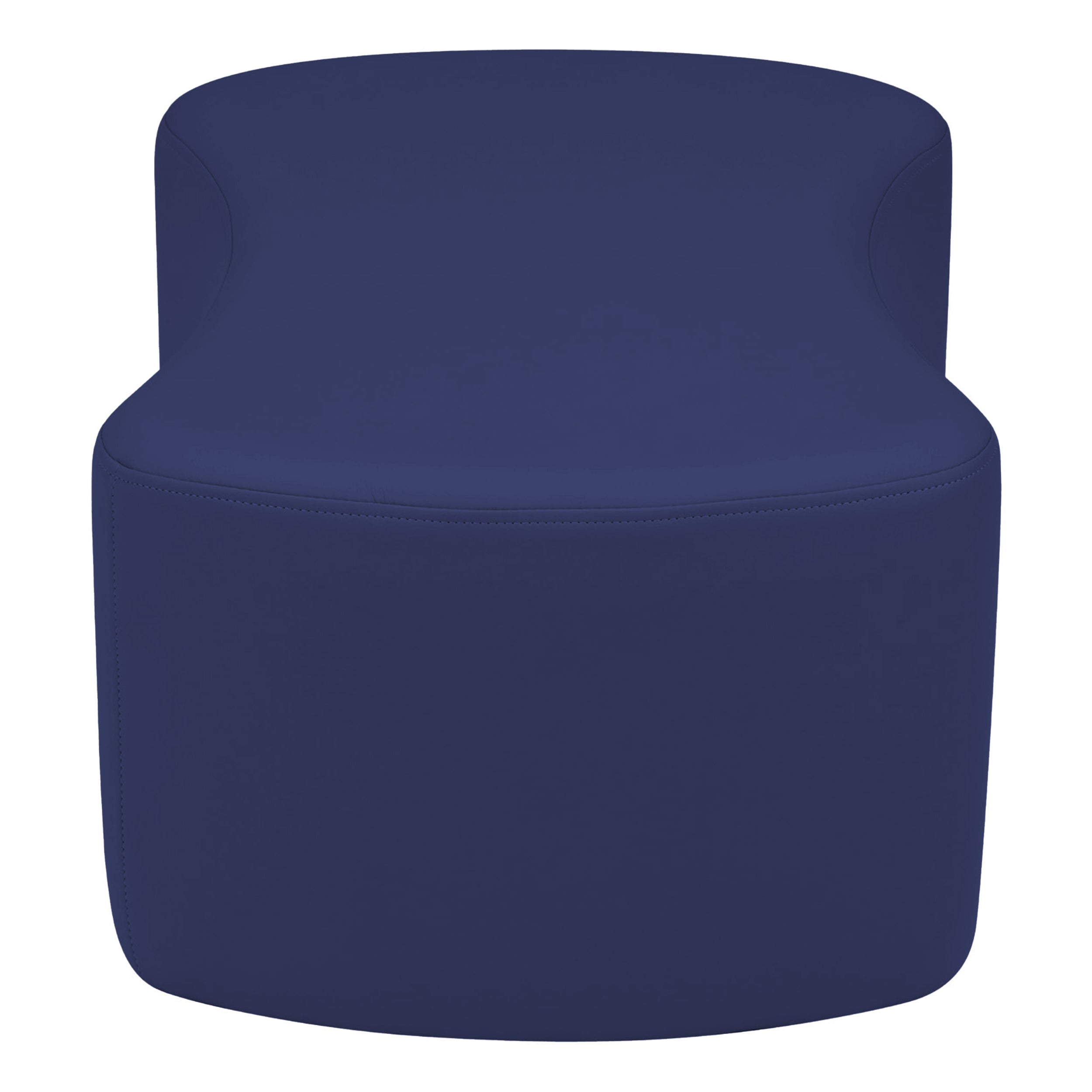 Pro Series Upholstered Bowtie Ottoman 12" Height - Navy