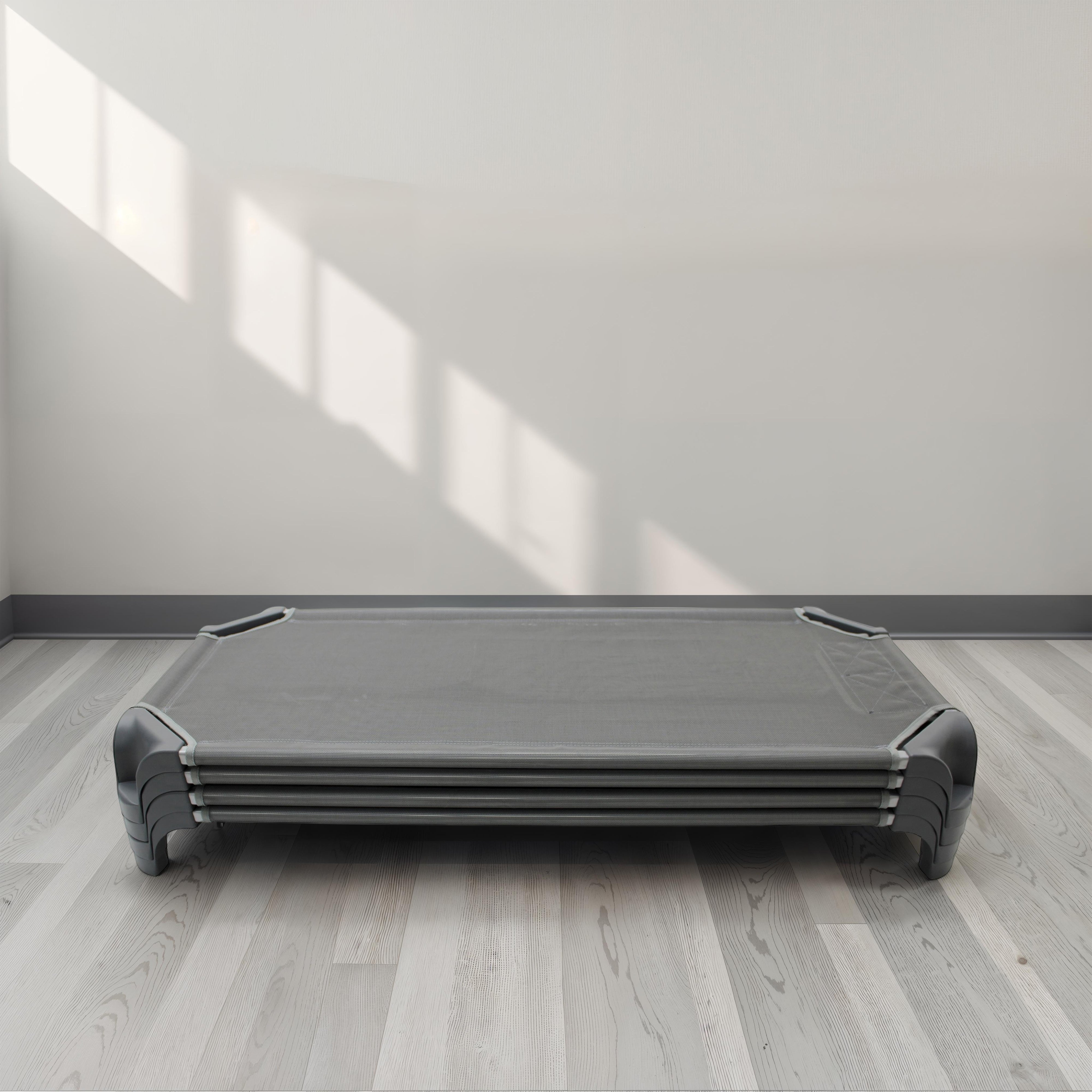 52" Standard Cot Assembled, 4-Piece - Gray
