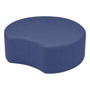 Pro Series Upholstered Crescent Ottoman 12" Height - Navy