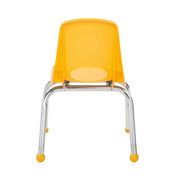 12" Stack Chair with Ball Glides - Yellow
