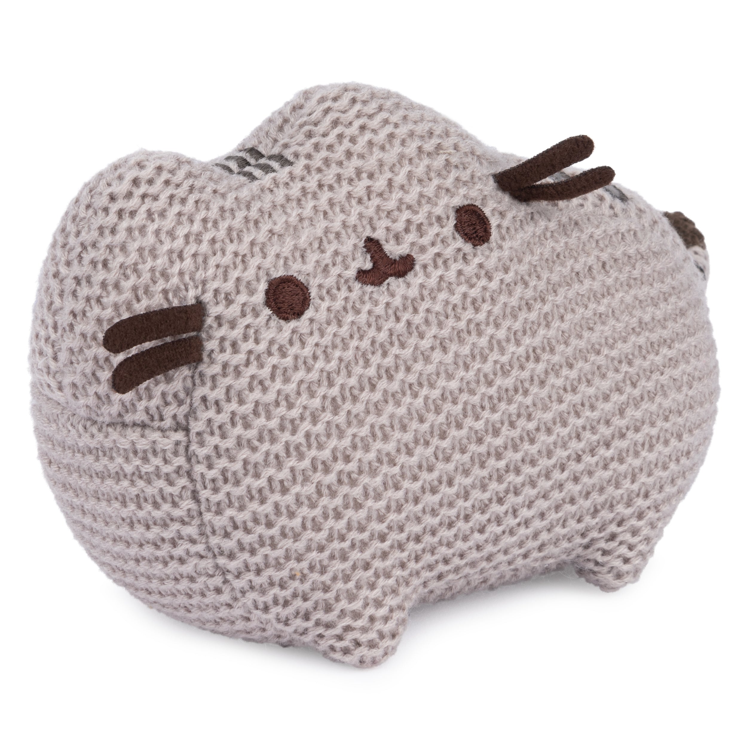 GUND Pusheen the Cat Knit Plush, Stuffed Animal for Ages 8 and Up, Gray, 6”