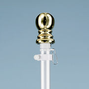 6 FT 1PC SILVER SPINNING POLE W/BALL 6PK