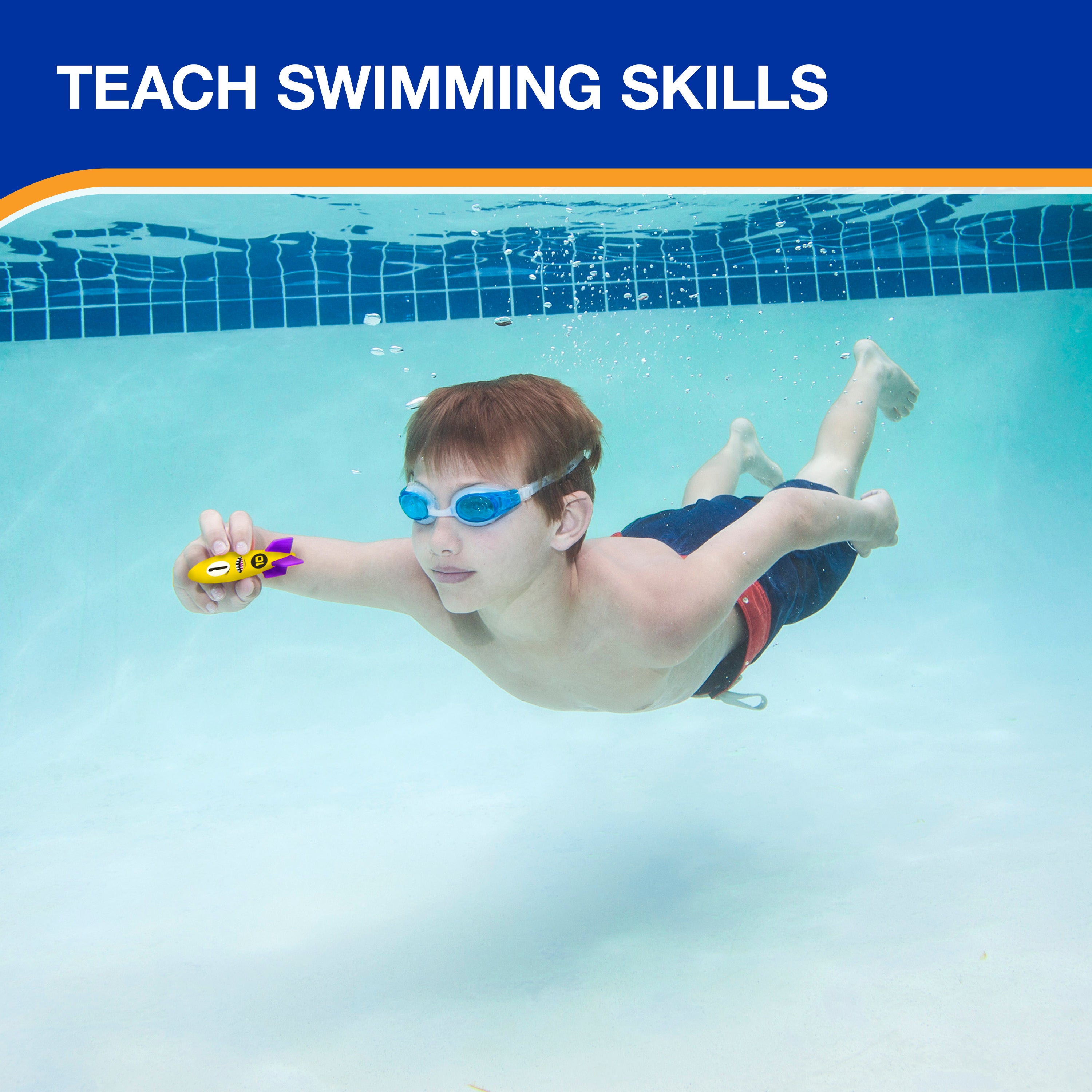 SwimWays Toypedo Bandits Pool Diving Toys - Pack of 4