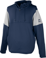 Rawlings Adult Colorsync Quarter-Zip Performance Fleece Hoodie - Small - Navy