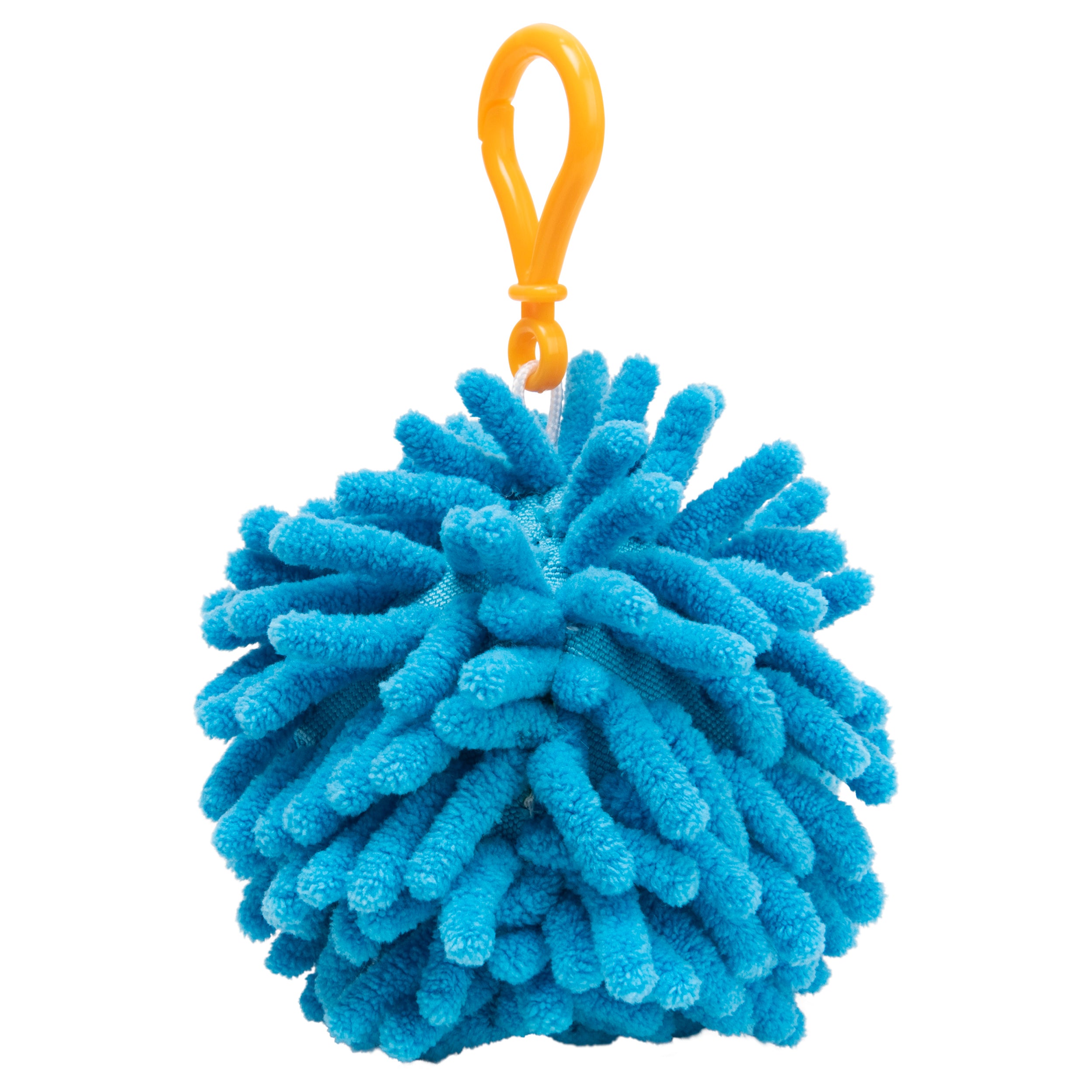 GUND Sesame Street Cookie Monster Fuzzy Pom Backpack Clip, 2.5"