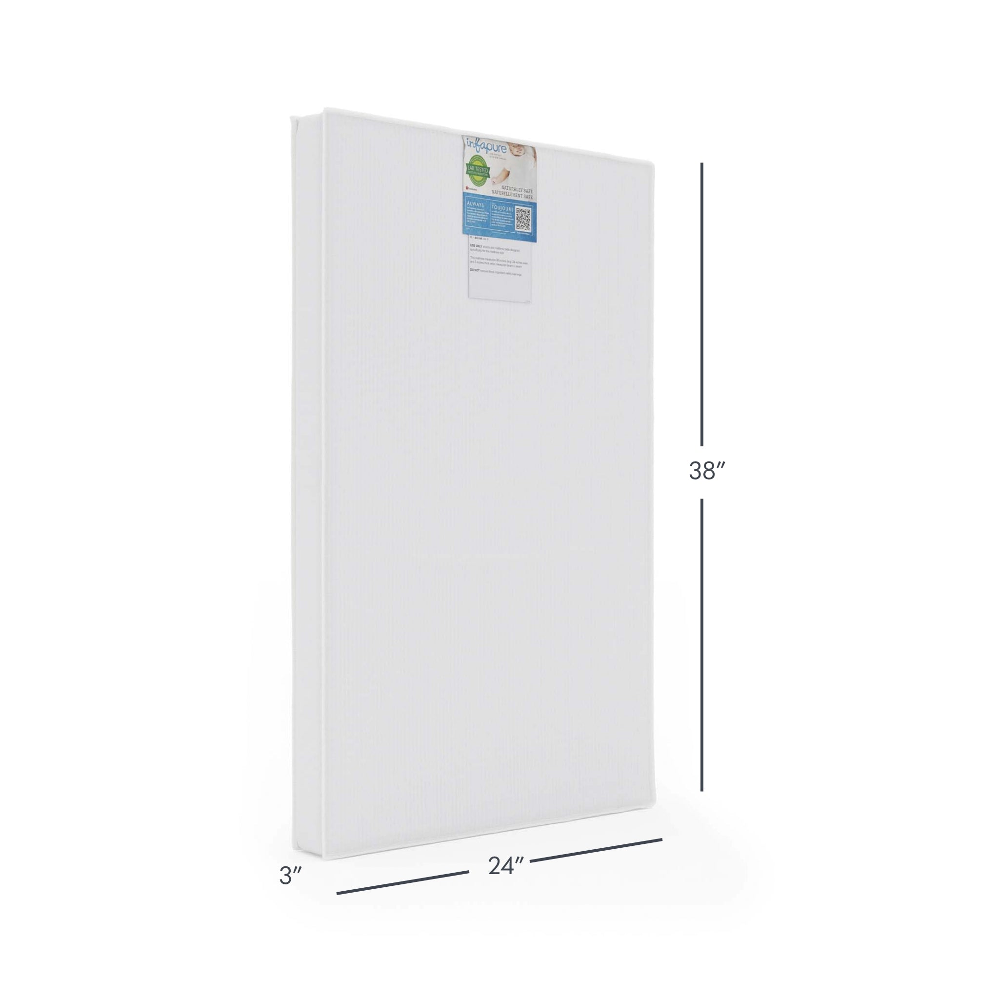 InfaPure 3" Compact-Size Foam Mattress