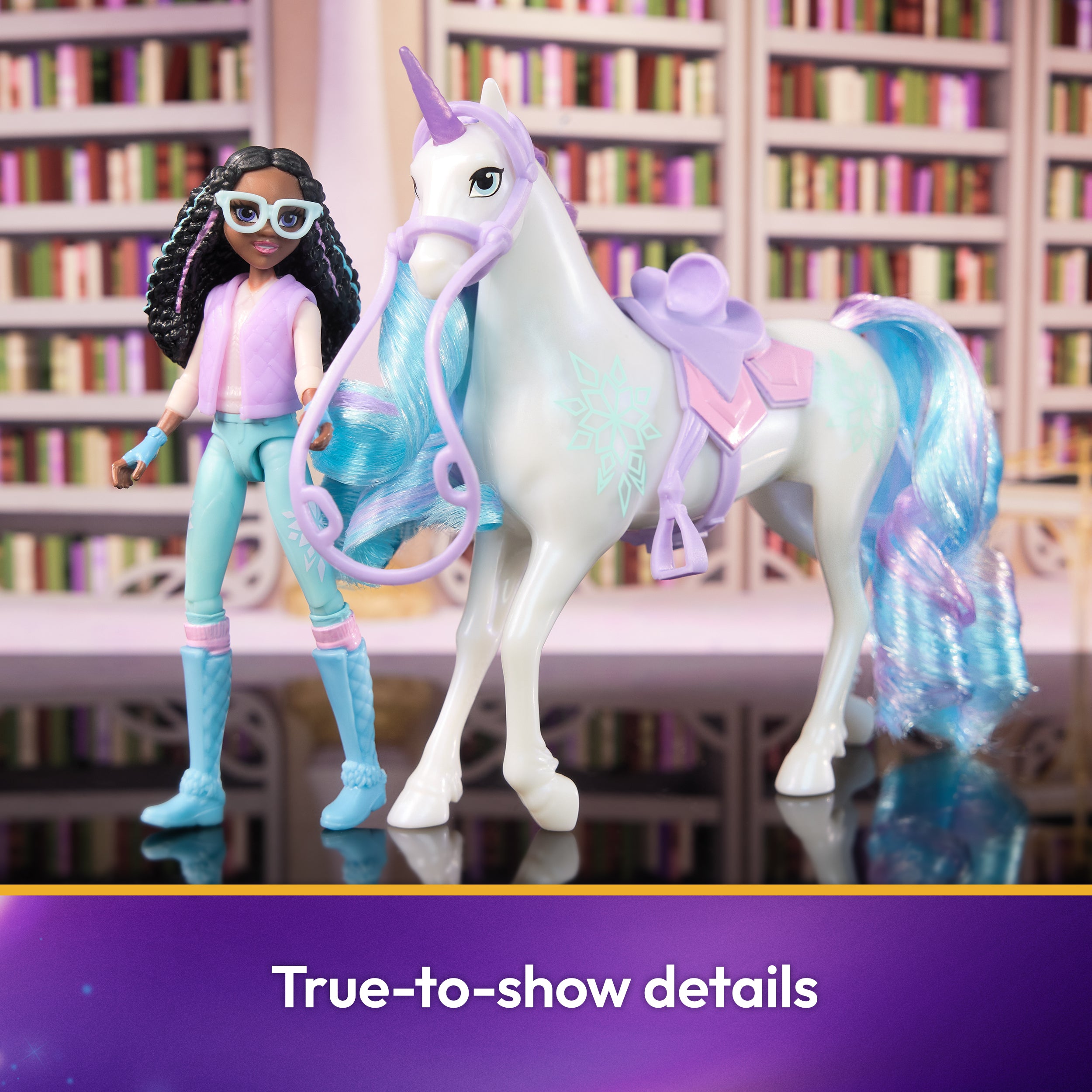 Unicorn Academy, Layla & Glacier with 2 Accessories & Hair Tool, Dolls & Unicorn Toys for Girls Ages 4 and up