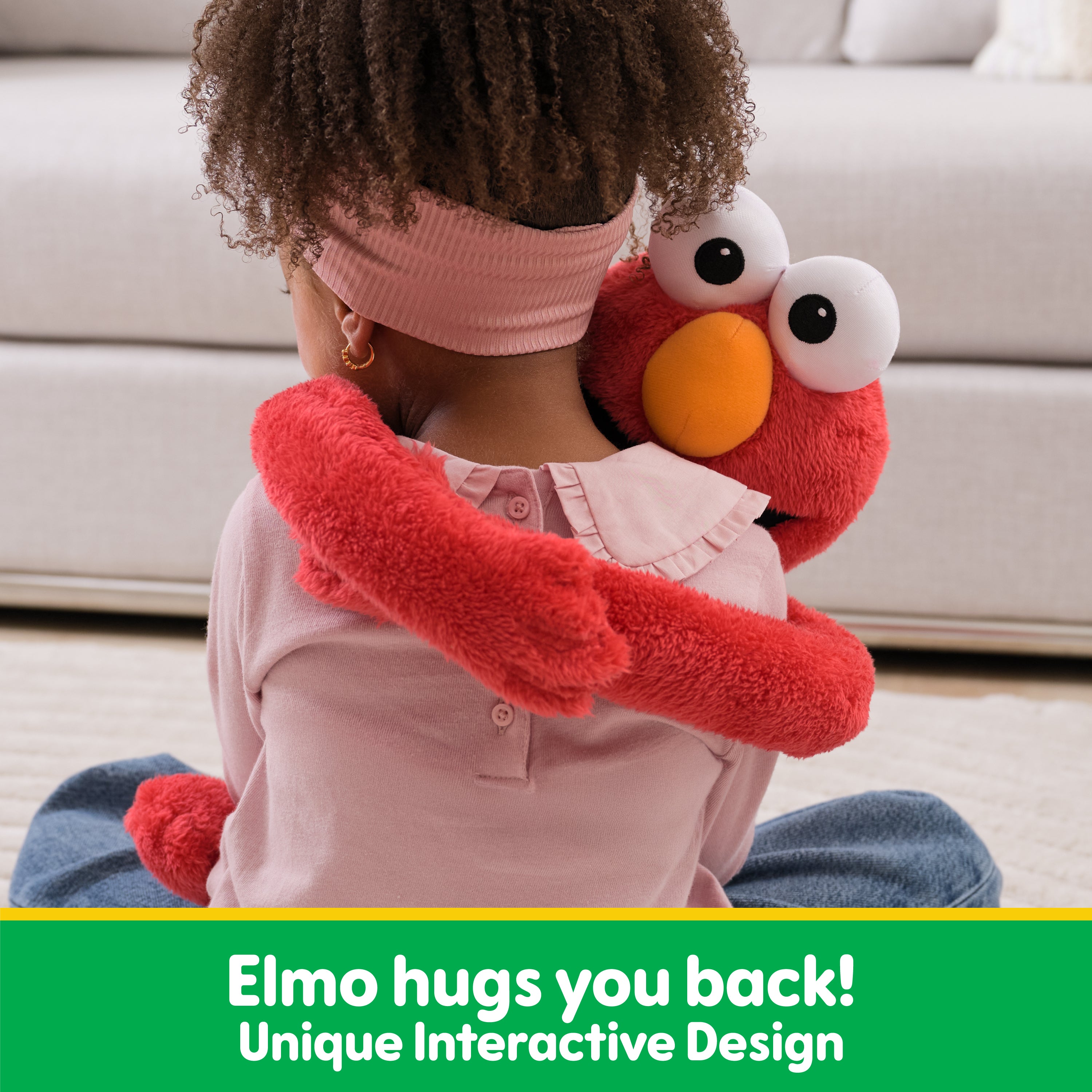 GUND Sesame Street Official Elmo Hug-a-Moves Plush, Plush Muppet, Sensory Toy, Premium Plush Toy for Ages 1 & Up, Red, 14”
