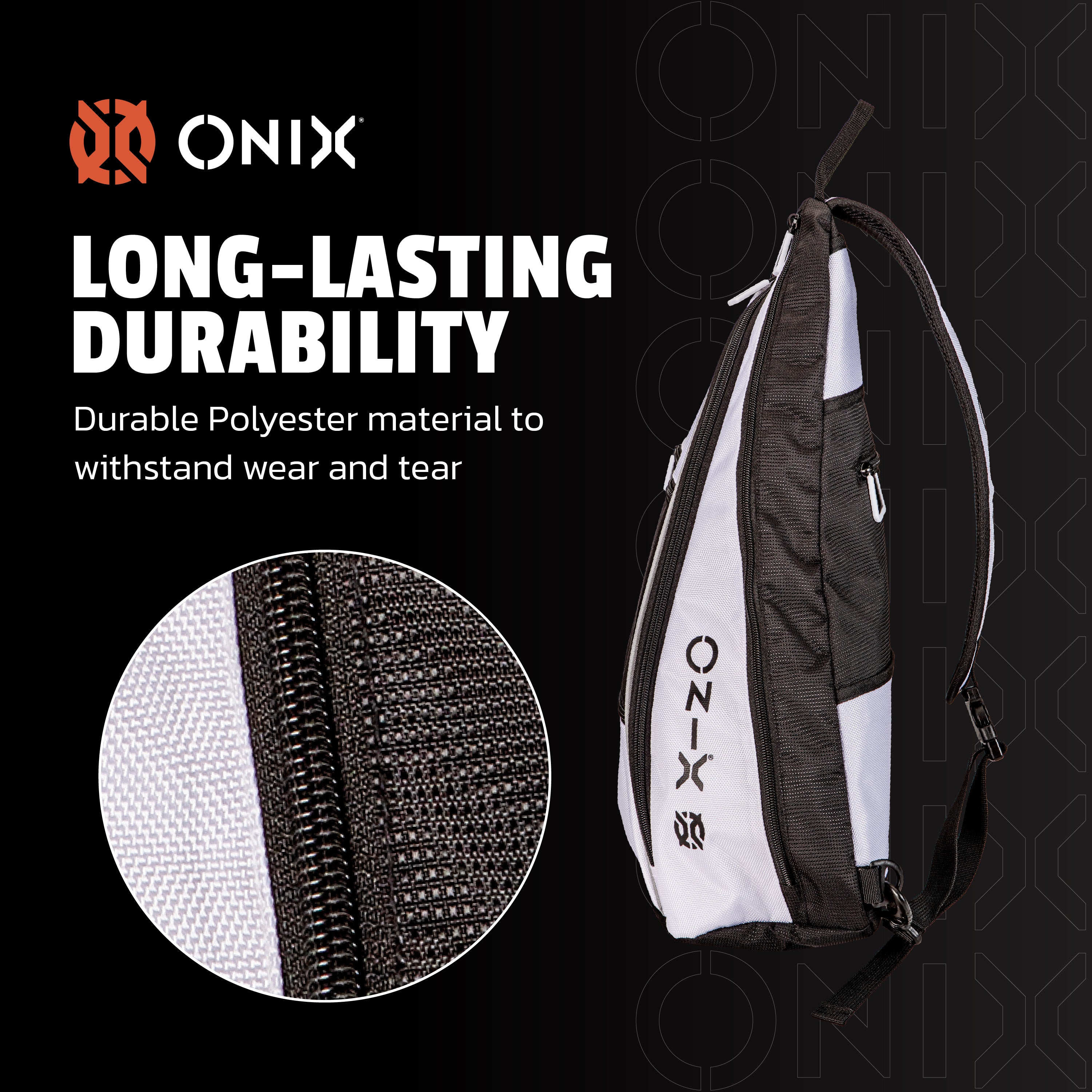 ONIX Pro Team Sling Bag — White/Black