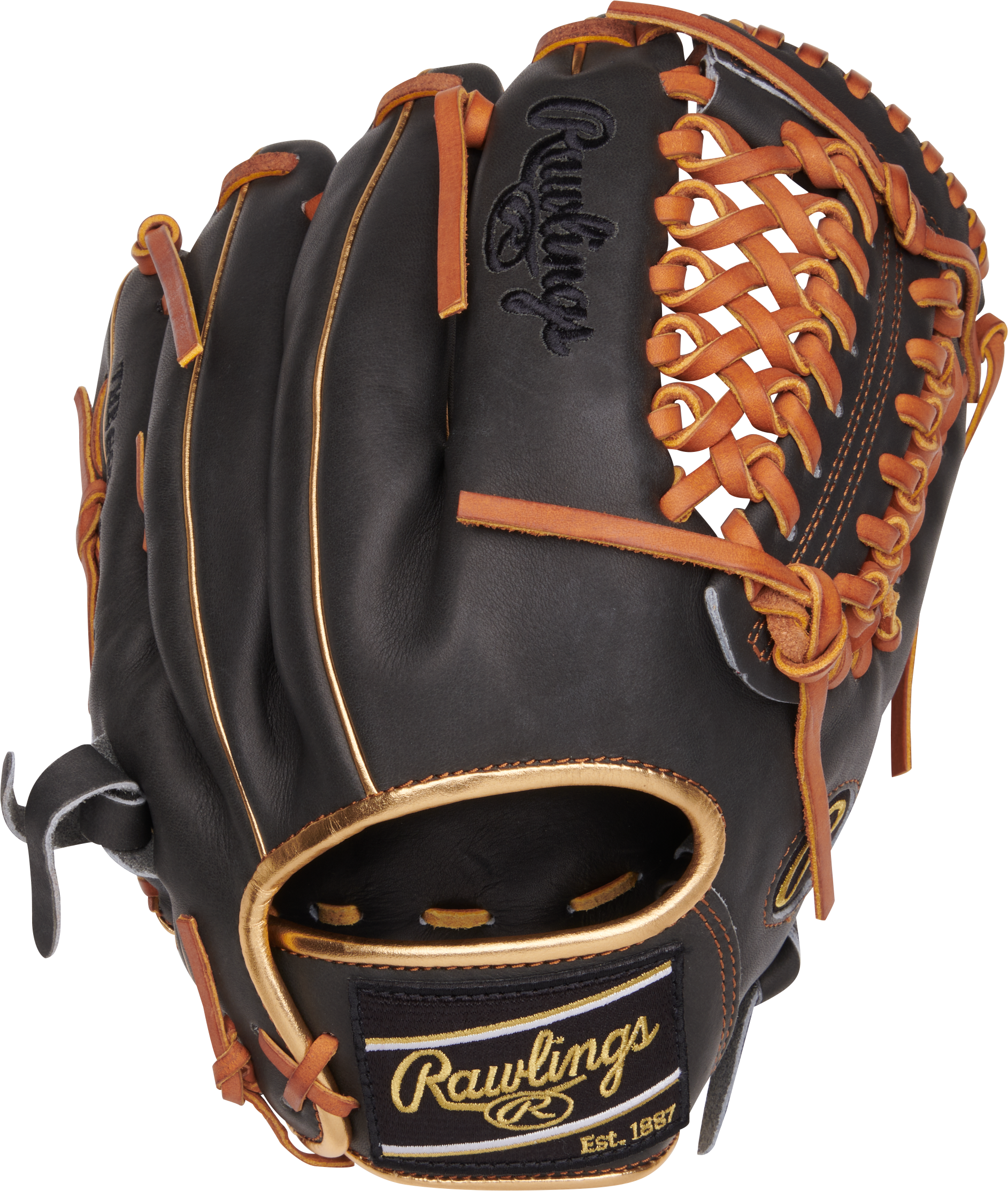 Rawlings Heart Of The Hide Series 11.75-Inch Baseball Glove - Right Hand Thrower - Dark Shadow