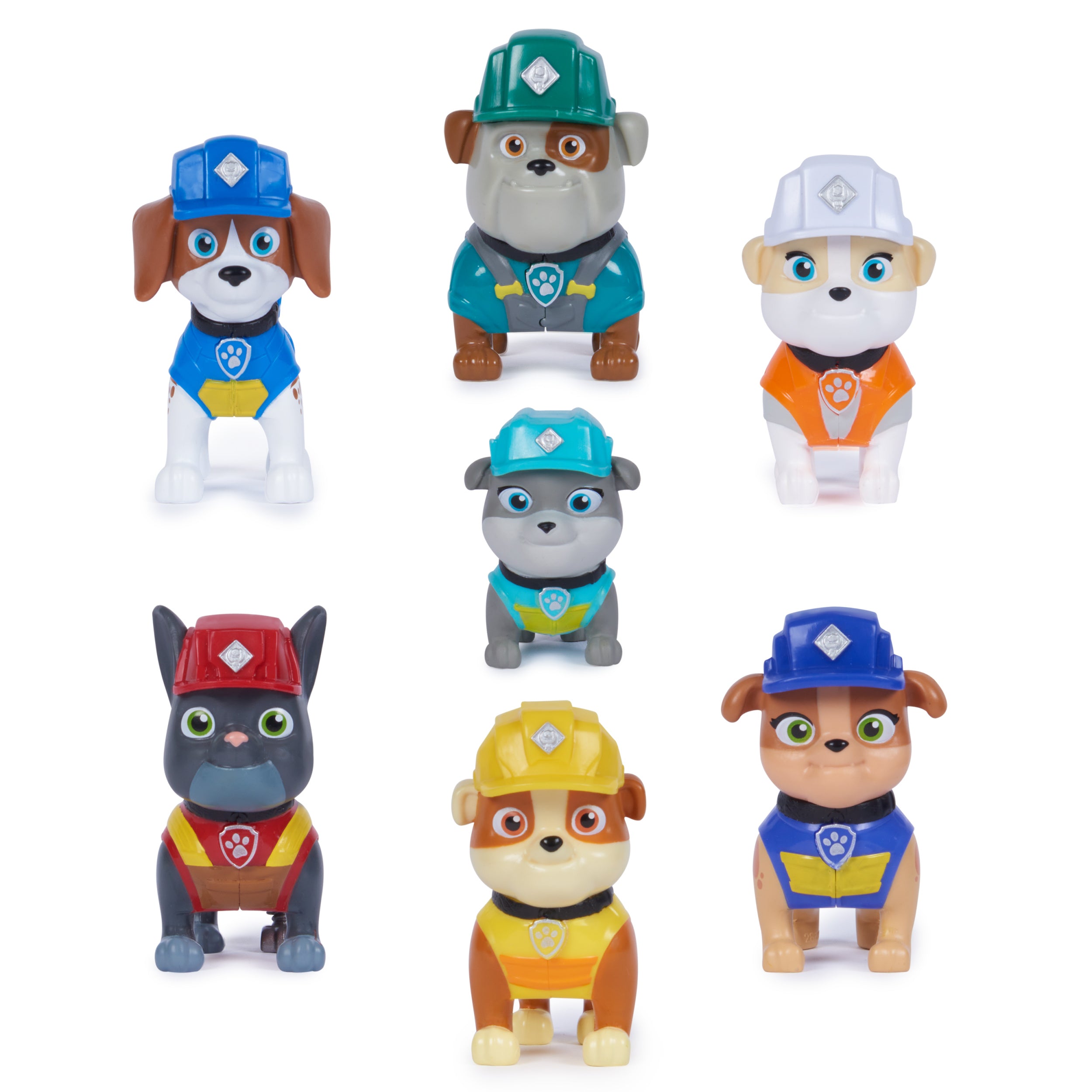 Rubble & Crew, Toy Figures Gift Pack, with 7 Collectible Action Figures, Kids Toys for Boys & Girls Ages 3+