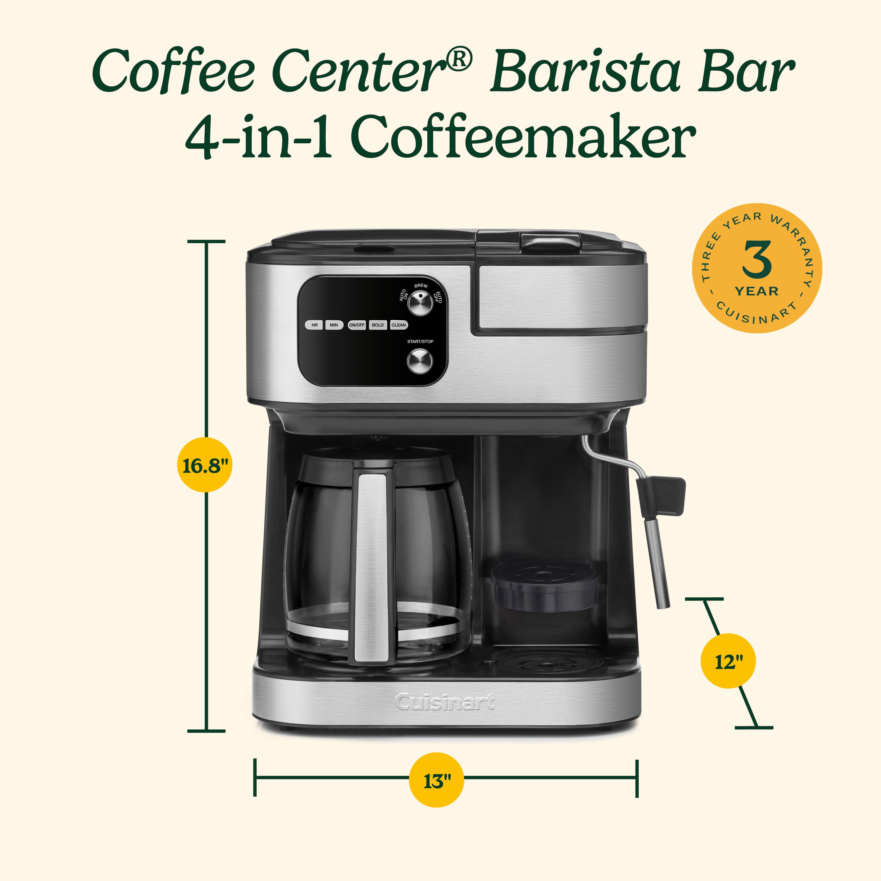 Coffee Center® Barista Bar 4-in-1 Coffee Maker - Black
