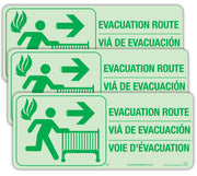 First Responder Evacuation Route Signs
