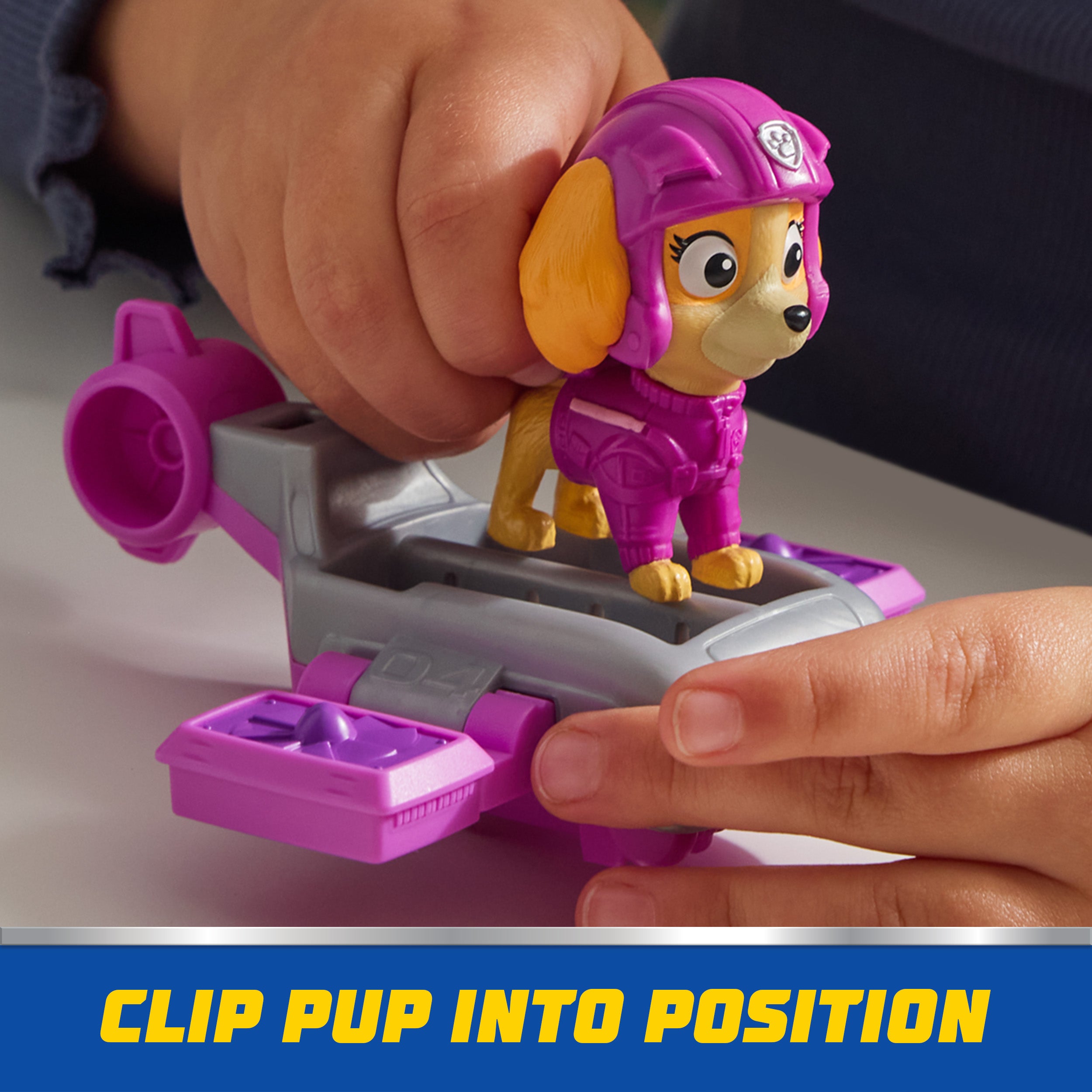 PAW Patrol: Action Pups Skye Action Figure & Hoverboard Airplane Toy with Foldable Wings, Kids Toys for Boys & Girls Ages 3 and up