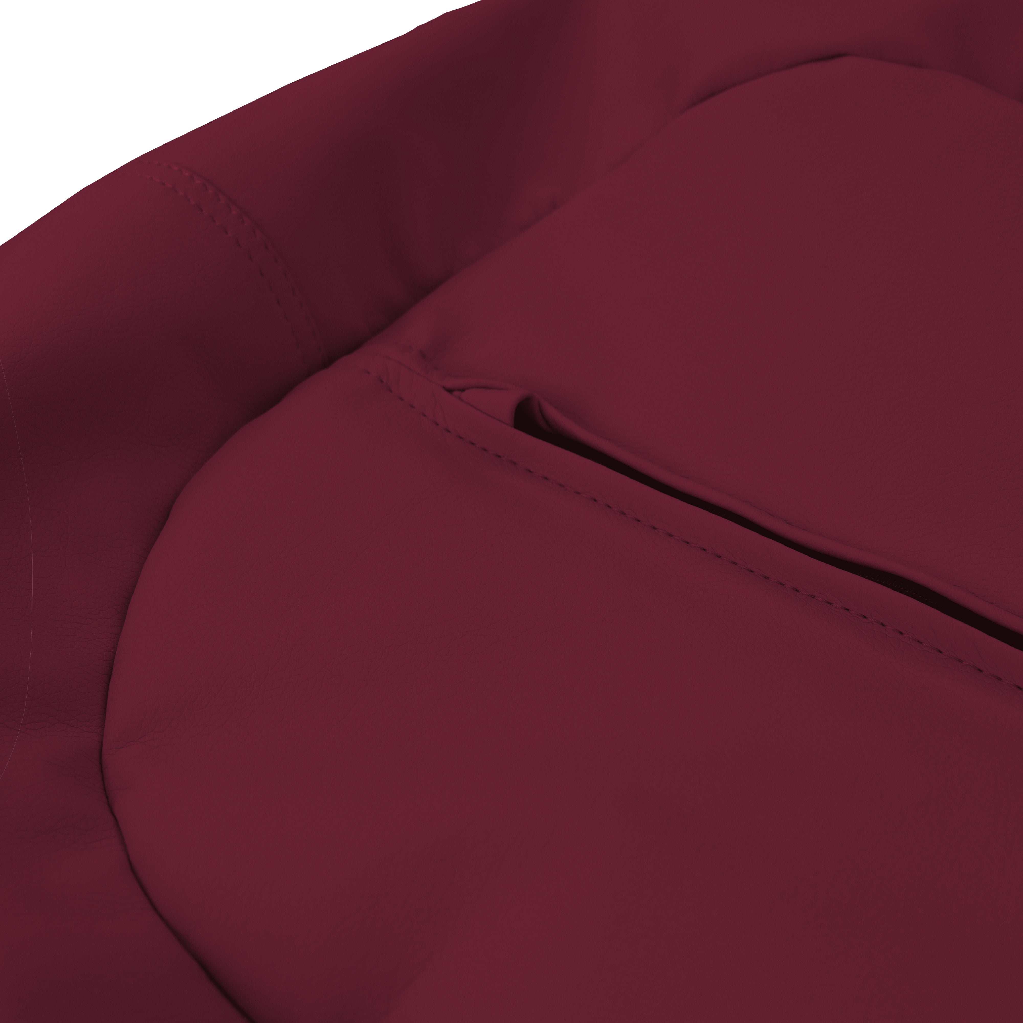 30" Round Vinyl Bean Bag - Bordeaux