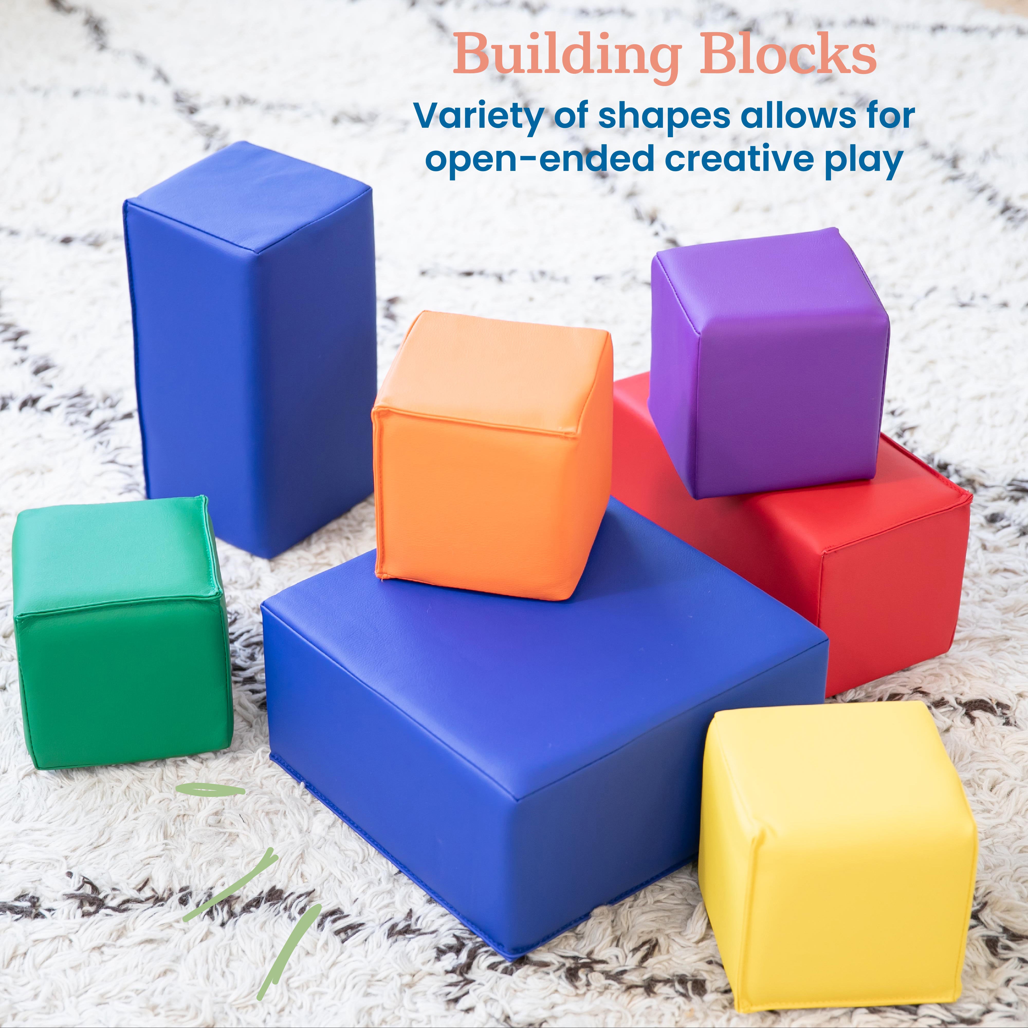 SoftZone Toddler Foam Blocks 7-Piece - Assorted