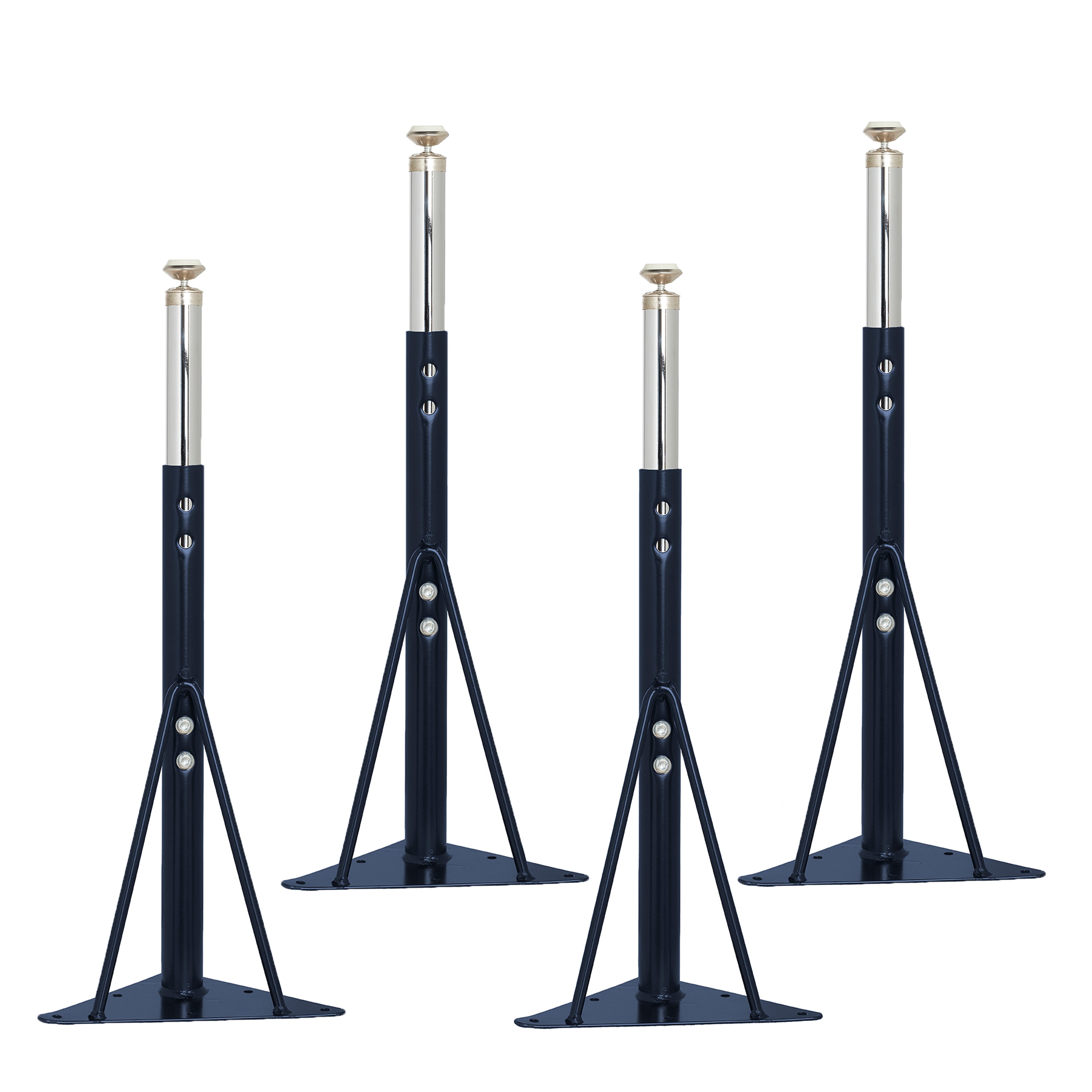 Standard Swivel Glide Legs for Activity Tables, 4-Piece - Navy