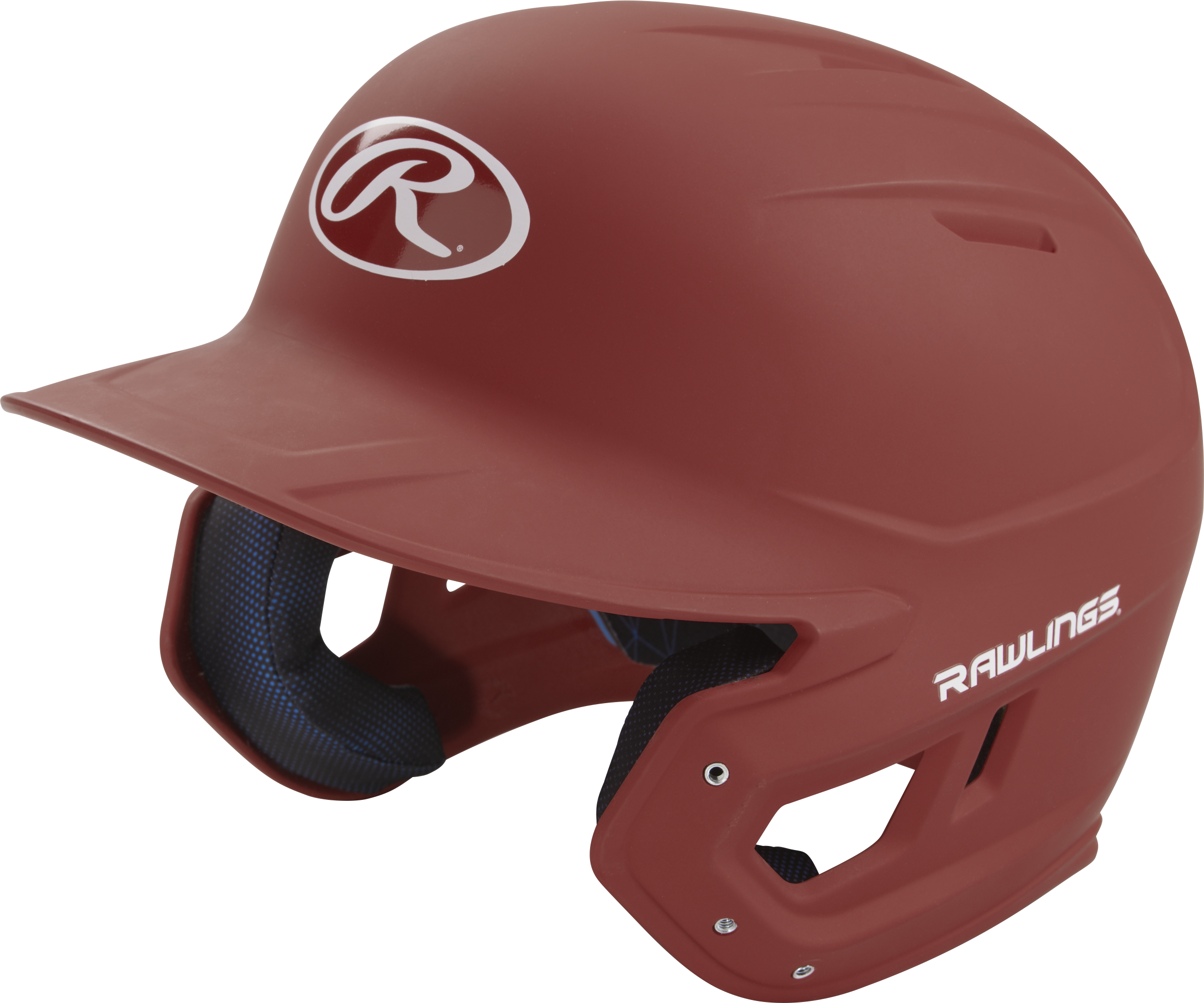 Rawlings Mach Matte Senior Baseball Helmet - Cardinal