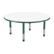 48" Round Dry-Erase Activity Table with Adjustable Chunky Legs - Whiteboard/Green