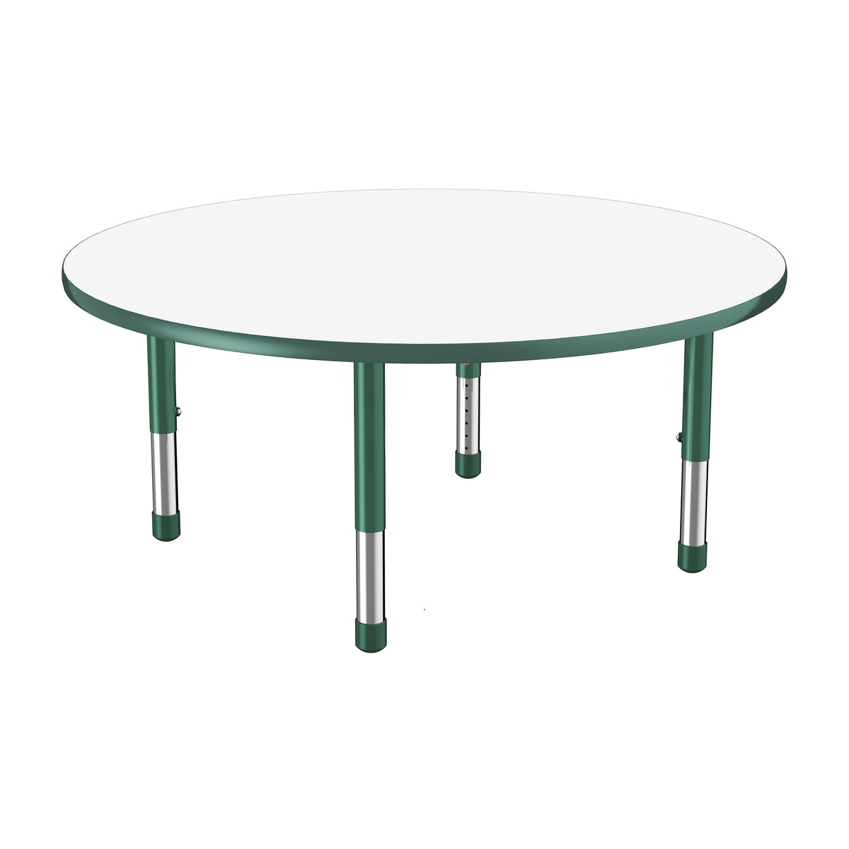 48" Round Dry-Erase Activity Table with Adjustable Chunky Legs - Whiteboard/Green