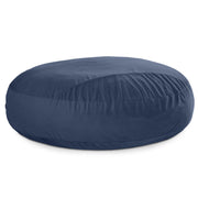Jaxx 7 Foot Cocoon - 2-in-1 Convertible Bean Bag Bed & Large Bean Bag Chair for Adults, Lush Velvet Navy Blue