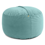 Jaxx 4 Foot Saxx - Large Round Bean Bag Chair for Adults - Lush Velvet Turquoise