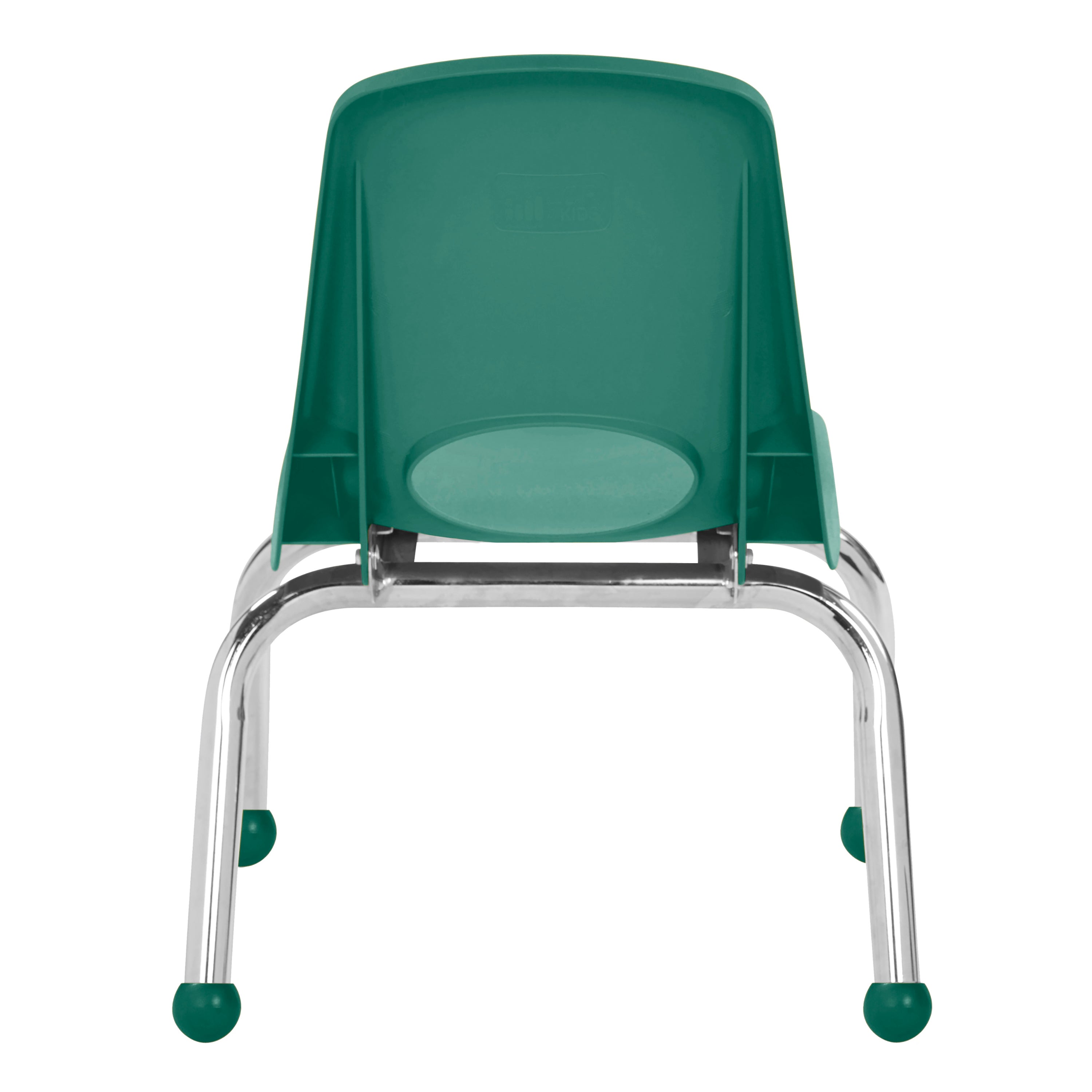 10" Stack Chair with Ball Glides - Green