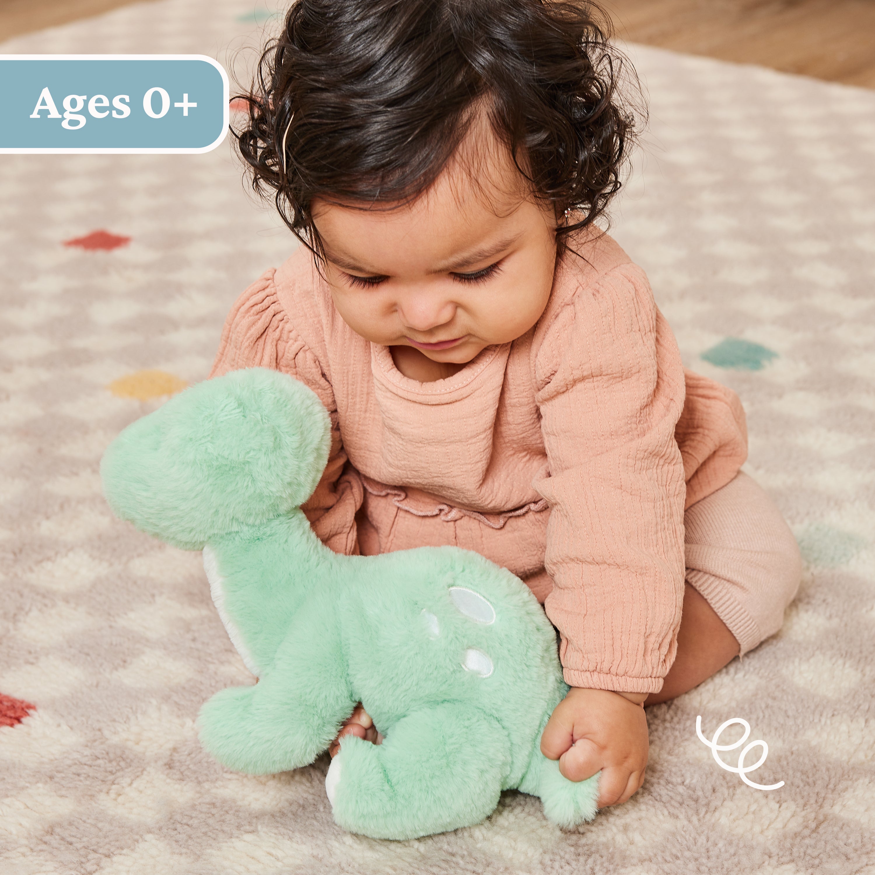 Baby GUND Fern Dinosaur Plush, Stuffed Animal for Babies and Toddlers, Green, 10”