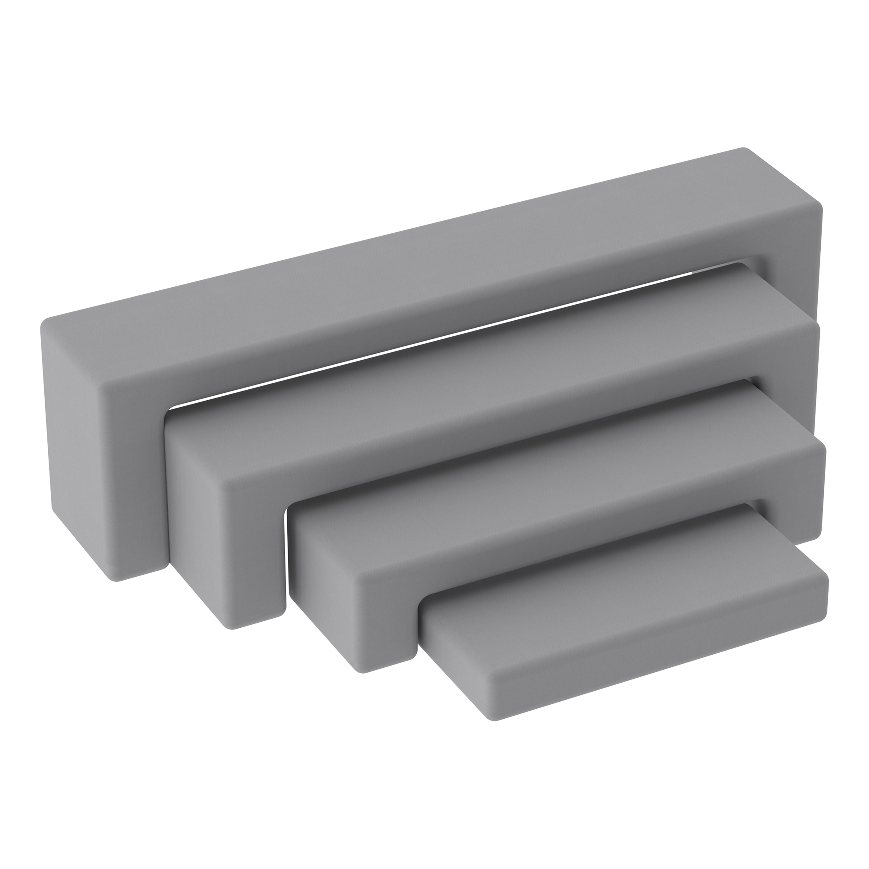 Pro Series Nesting Benches, 4-Piece Set - Gray