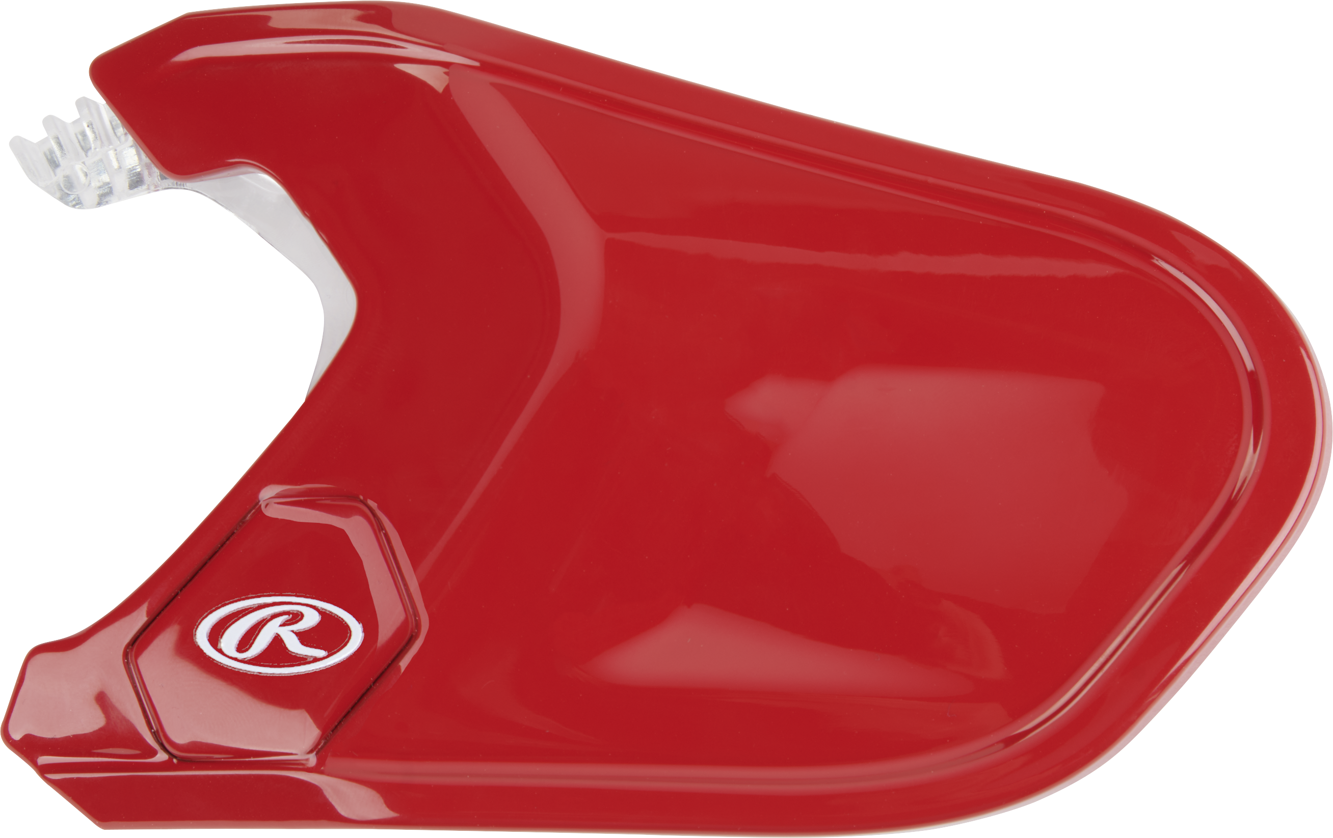 Rawlings Mach Adjust  Lhb Gloss Jaw Guard  - Scarlet
