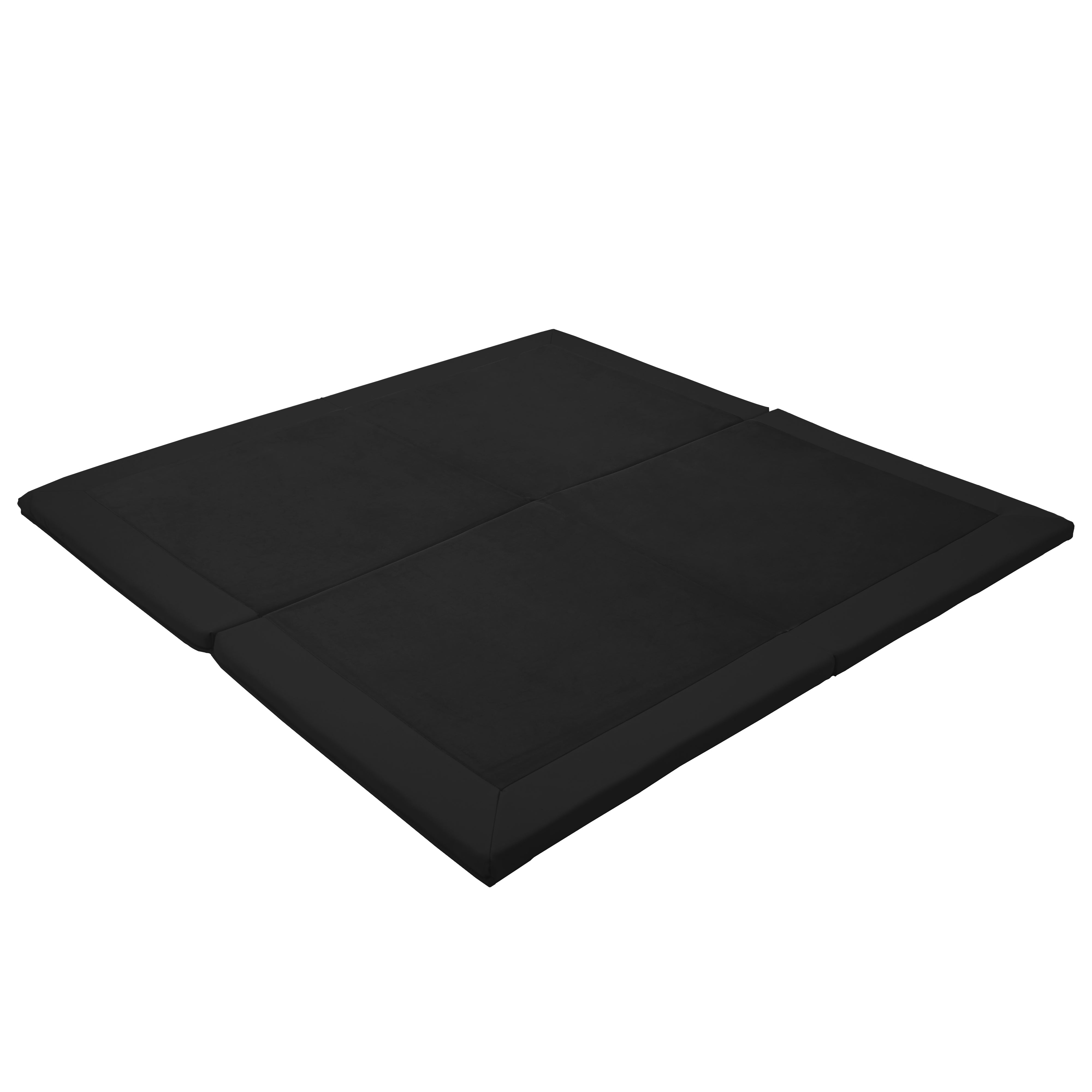 SoftScape Two-Texture Space Saver 4-Fold Toddler Activity Mat - Onyx