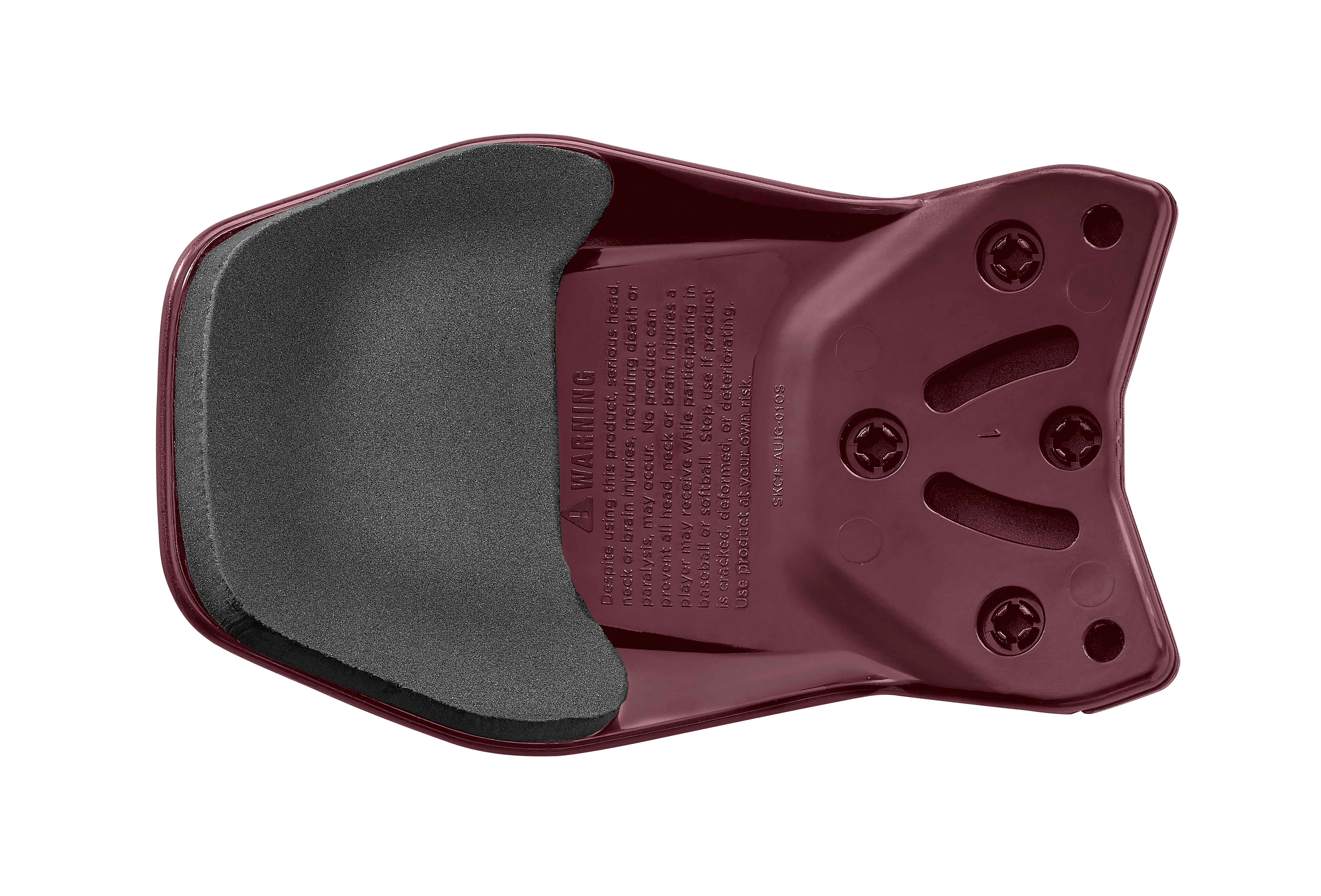 Easton Multi-Adjust Matte Jaw Guard - Maroon