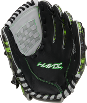 Easton Havoc Series 10-Inch Baseball Glove - Right Hand Thrower - Black/Gray/Optic