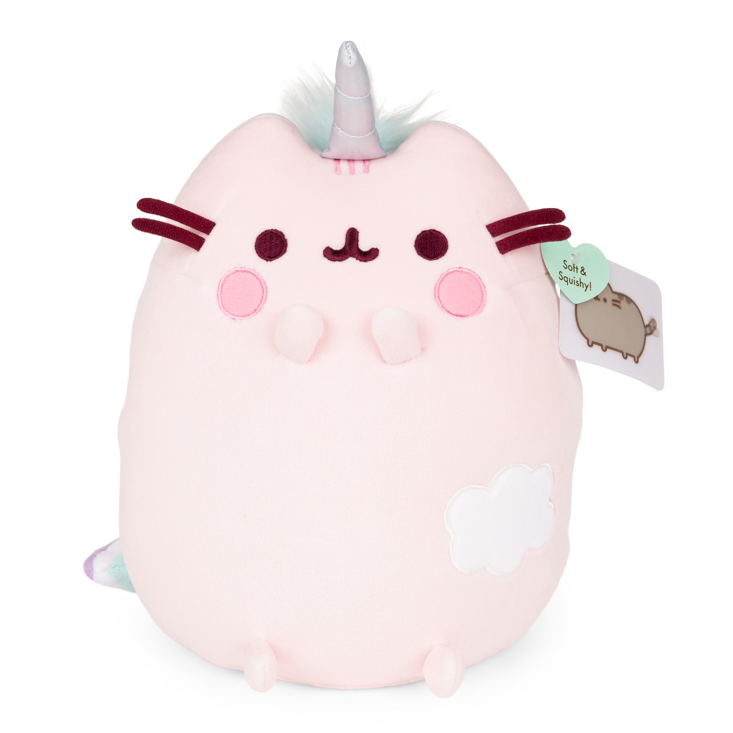 GUND Pusheen Dreamy Pusheenicorn Extra Soft Squisheen Cat Stuffed Animal Plush, Pink, 9.5”