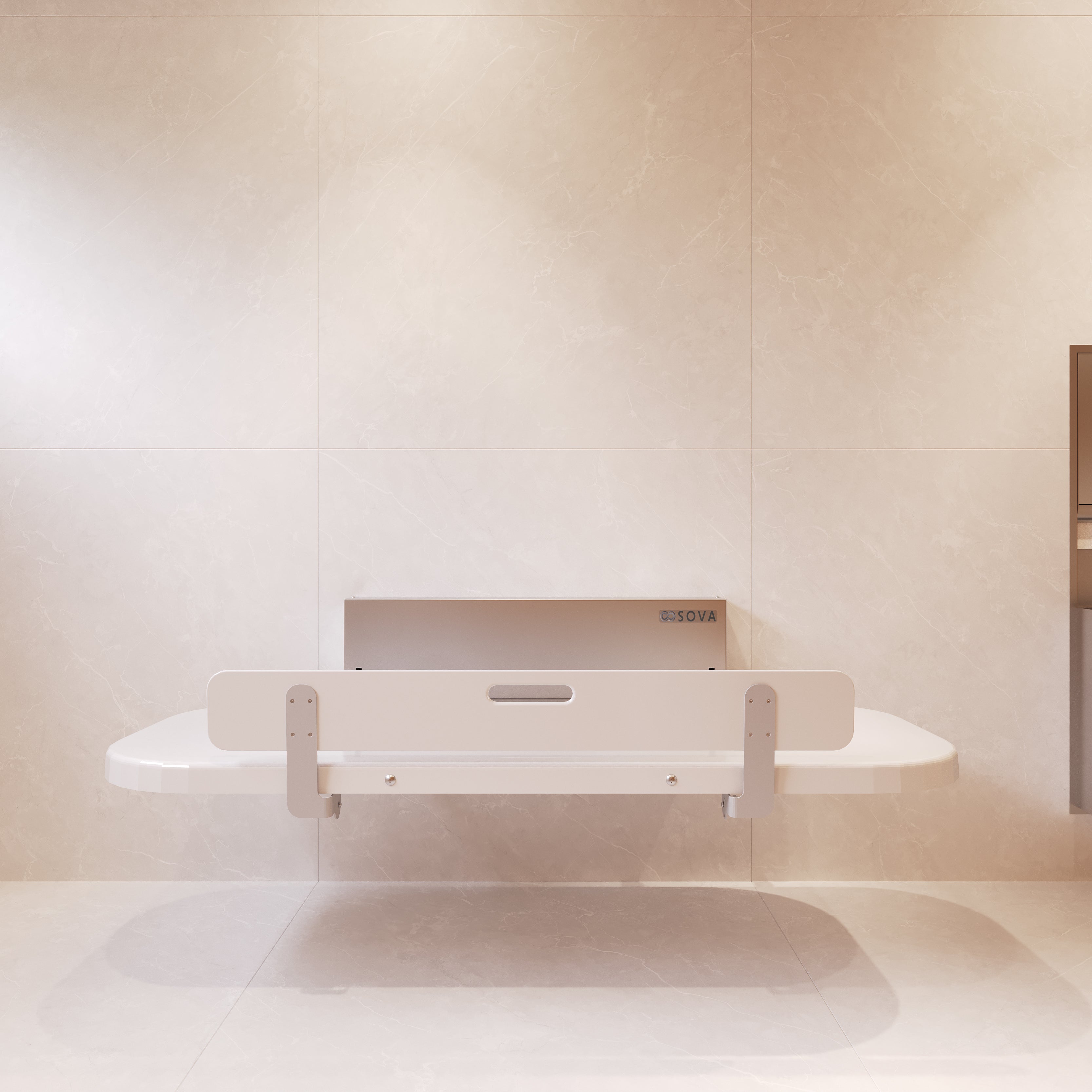 Attend 70" Tray Adult Static Changing Station - Stainless Steel