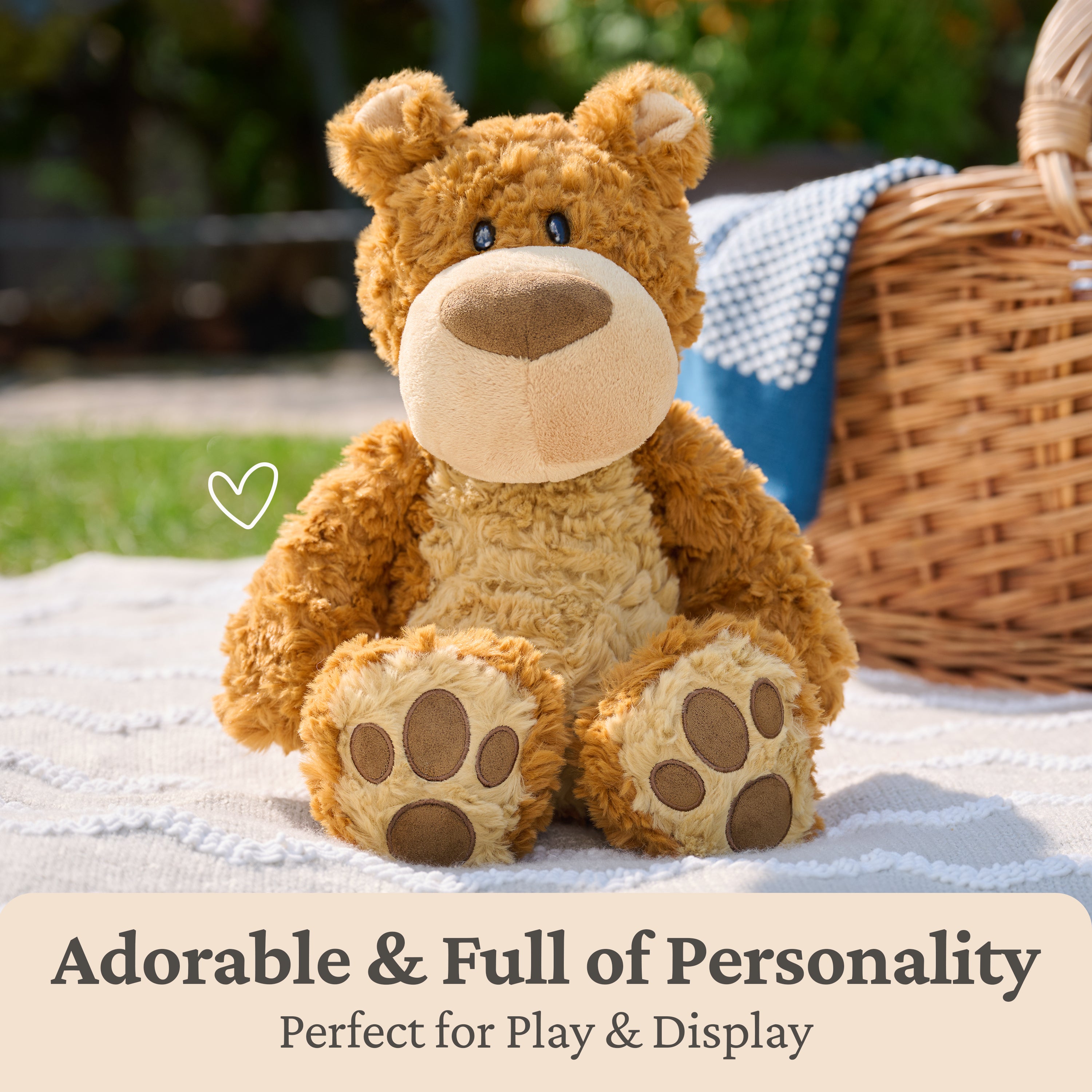 GUND Bexley Teddy Bear, Premium Teddy Bear Stuffed Animal for Ages 1 and Up, Brown, 12”