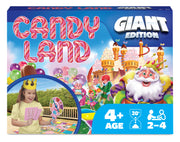 Spin Master Games, Candy Land Giant Edition, Preschool Game for Indoor & Outdoor Fun with Big Oversized Board, for Family and Kids, 2-4 Players, Ages 4 & Up