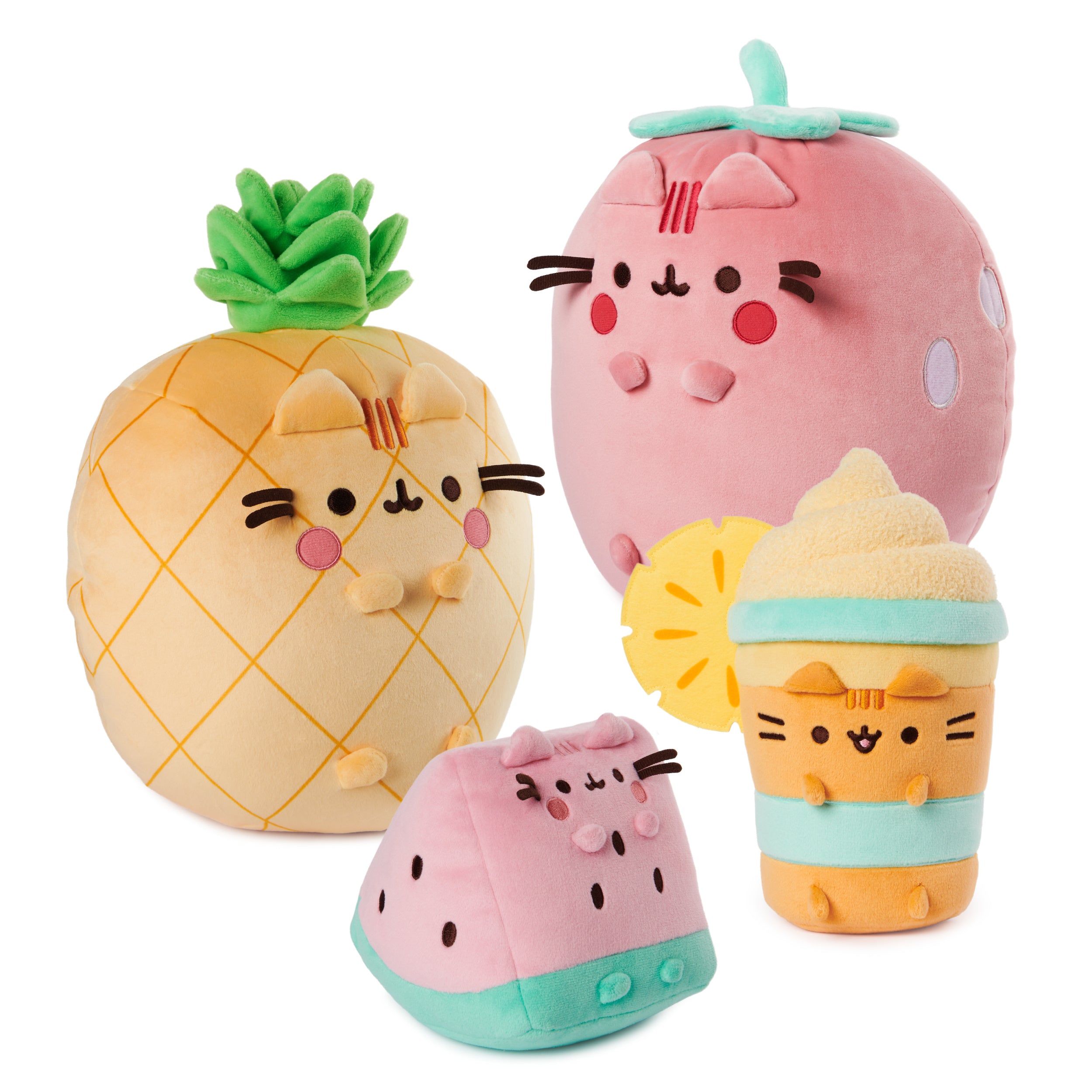 GUND Pusheen Pineapple Scented Squisheen Plush, Squishy Toy Stuffed Animal for Ages 8 and Up, Yellow, 11”