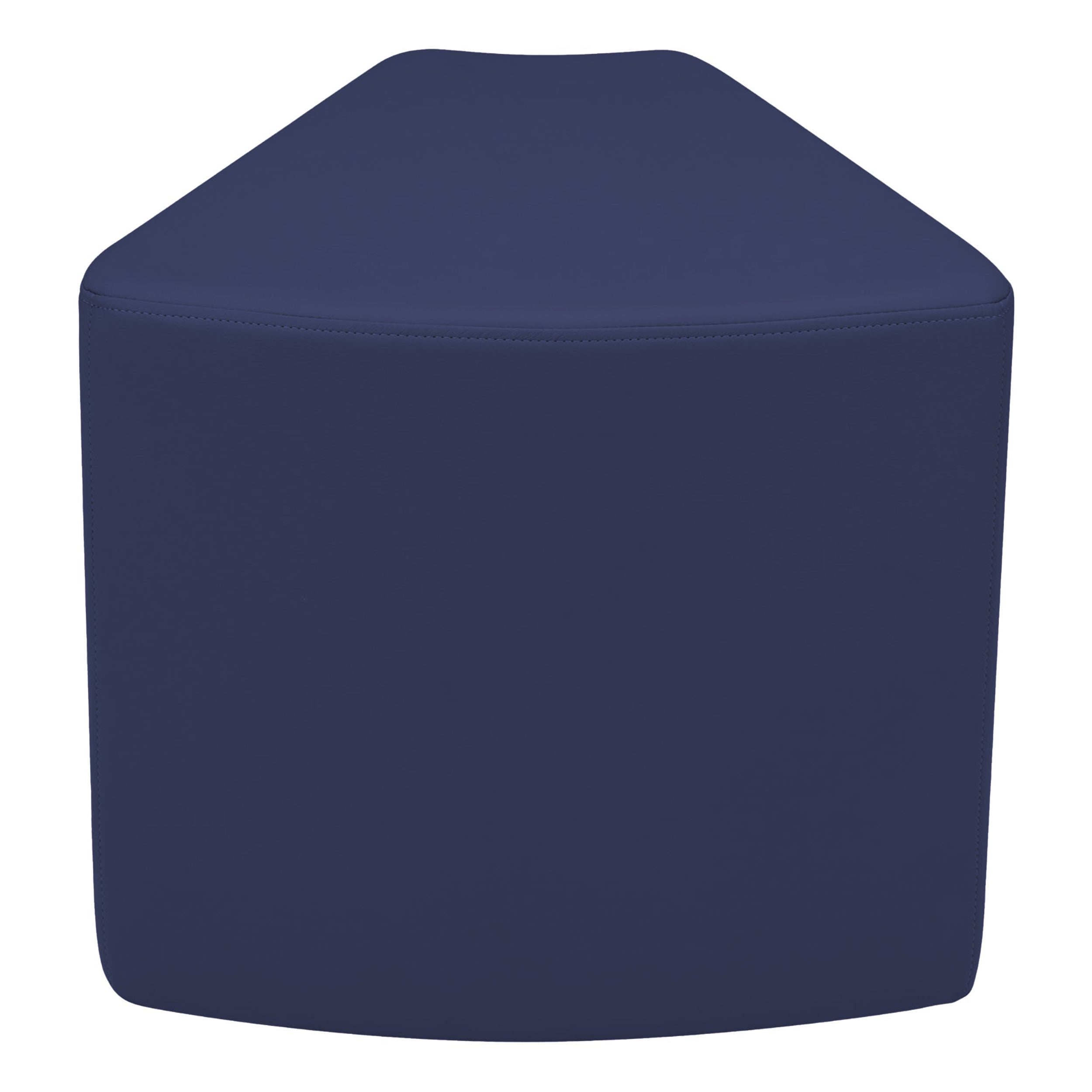 Pro Series Upholstered Wedge Ottoman 18" Height - Navy