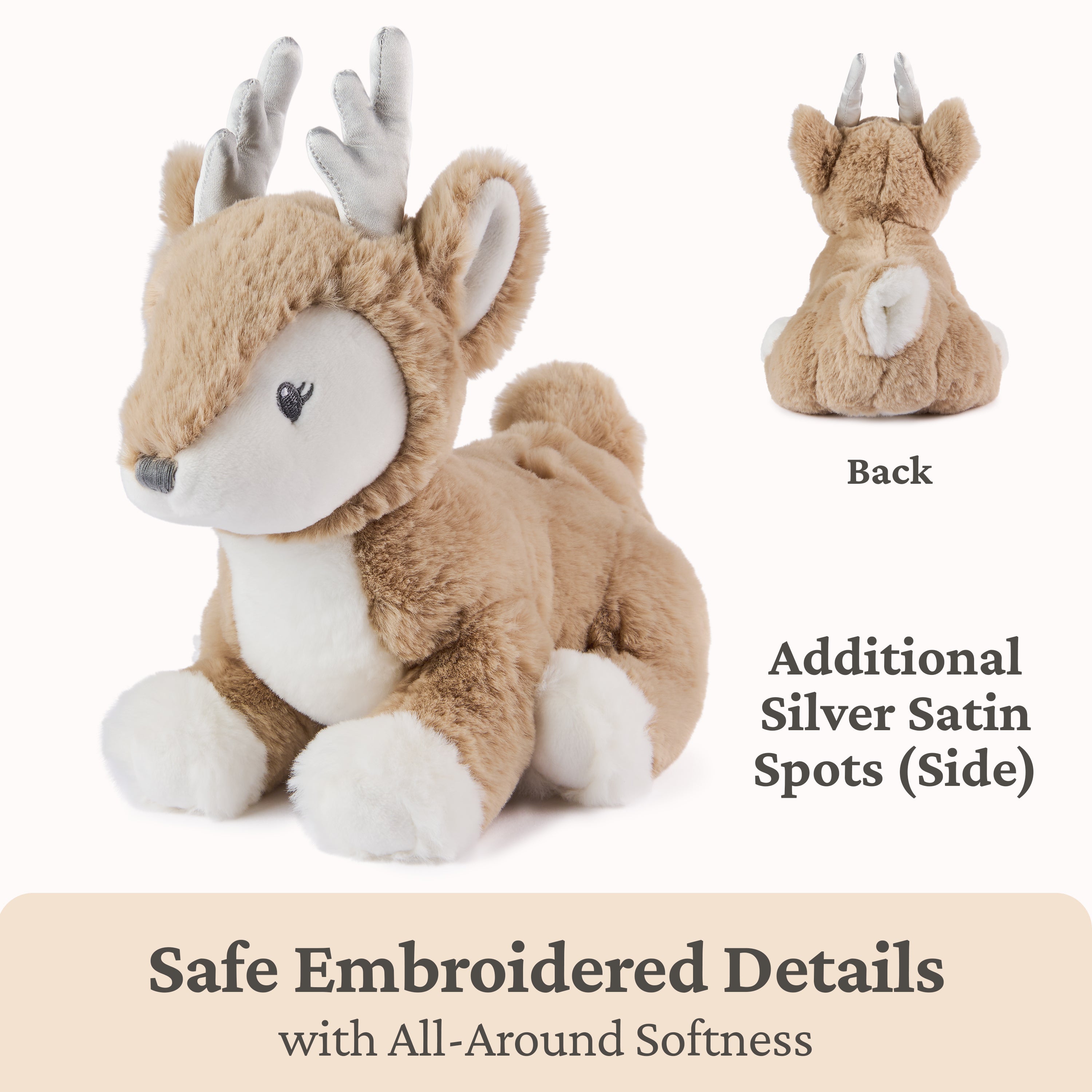 Baby GUND Maple Deer Plush, Stuffed Animal for Babies and Toddlers, Brown, 10”