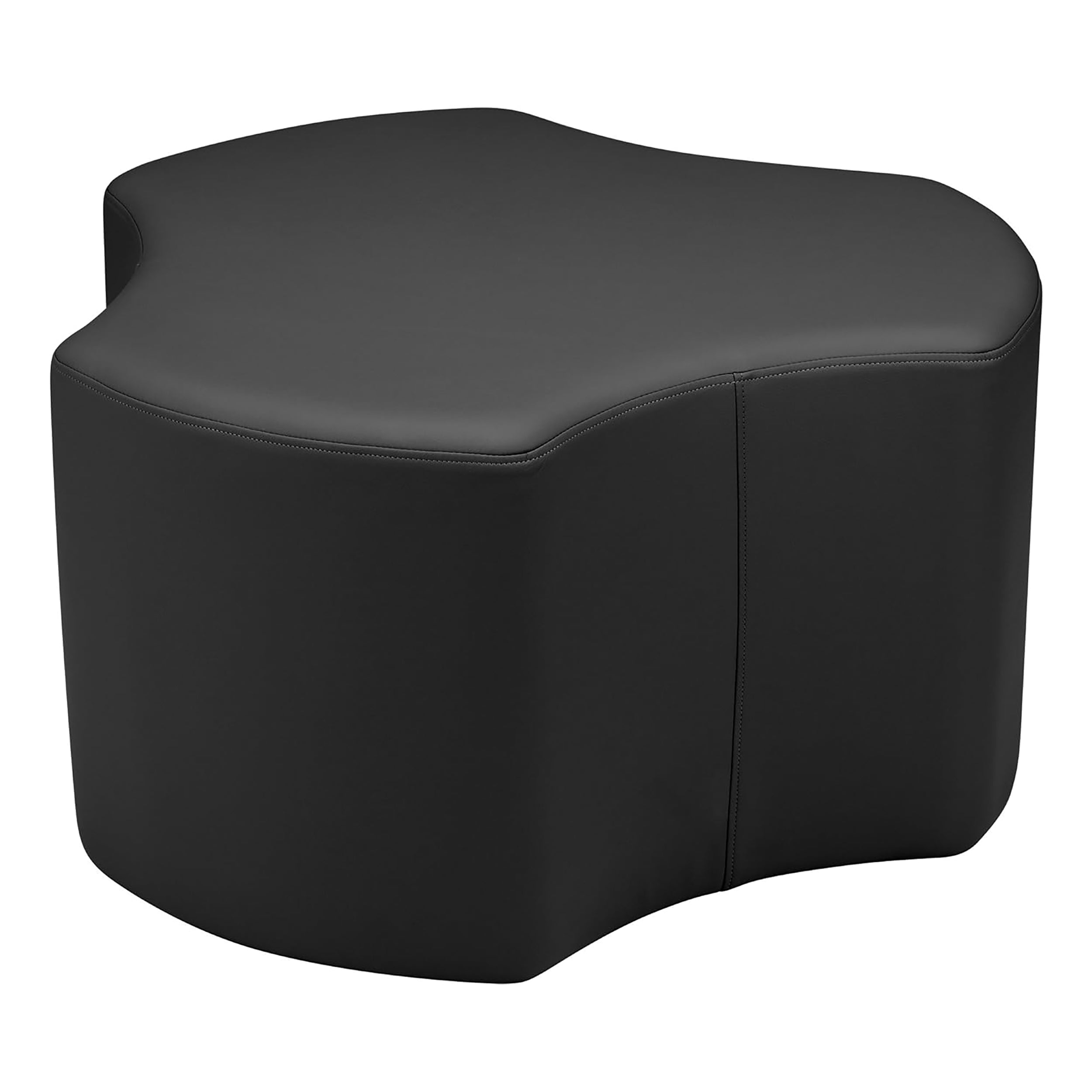 Pro Series 18" Height Cog Ottoman Set, 6-Piece - Black